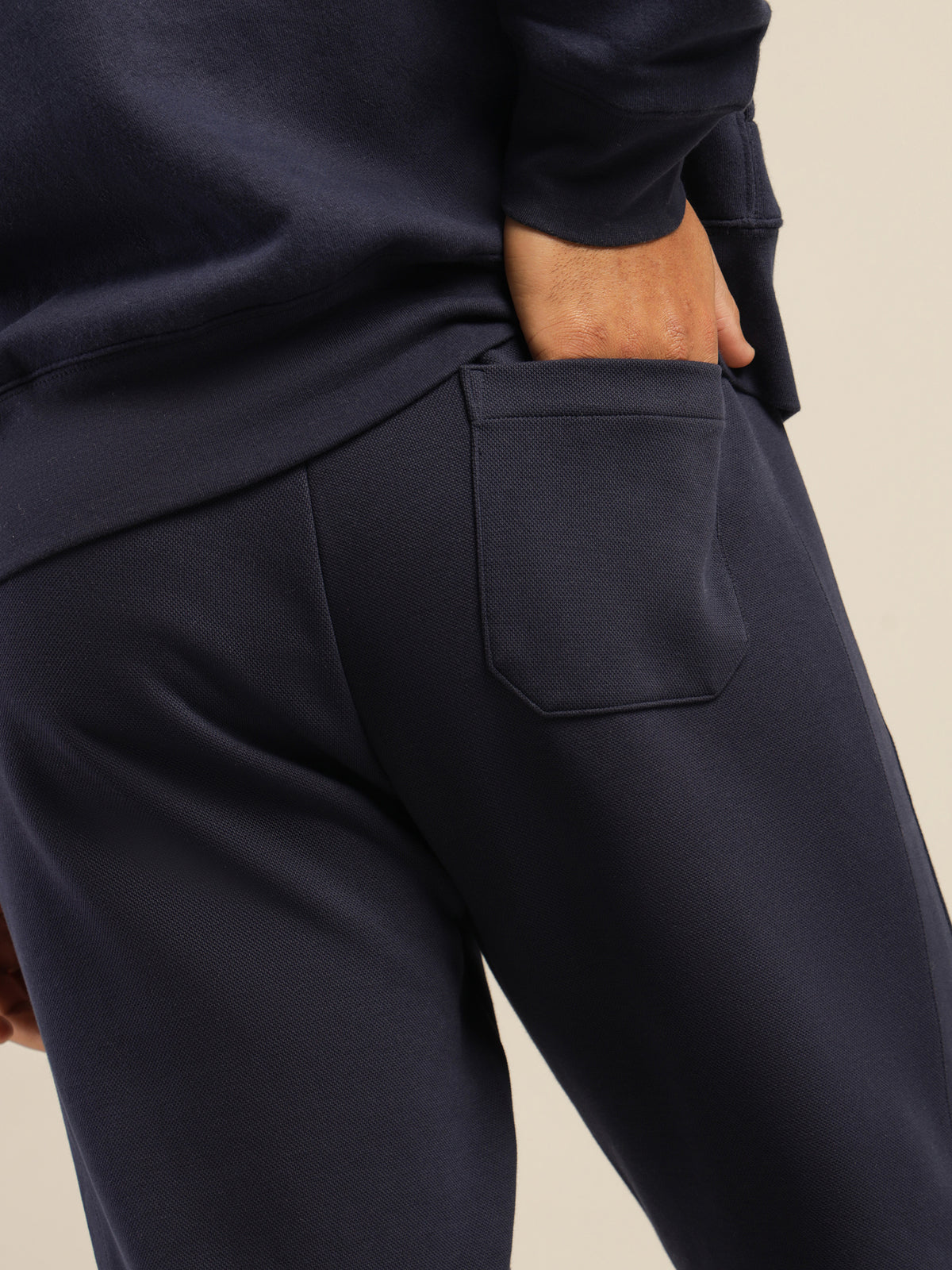 Polo 30/1 Double Knit Jogger in Cruise Navy