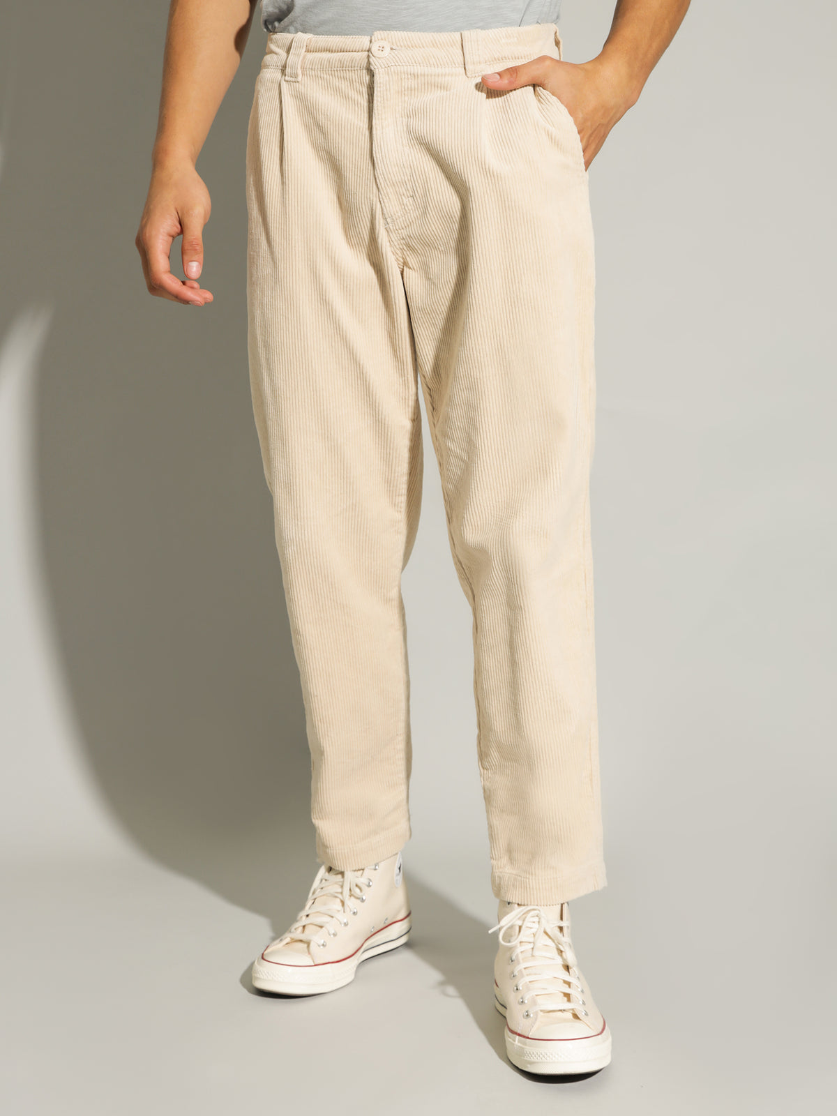 Oakes Cord Pant in Stone