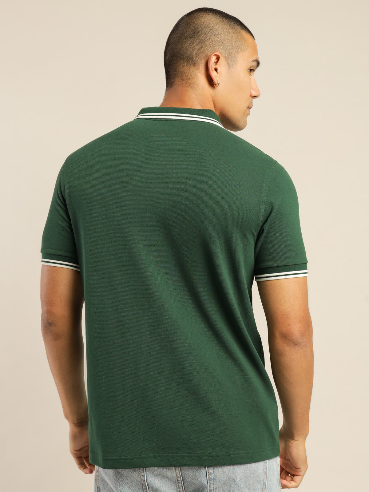 Twin Tipped Polo Shirt in Ivy