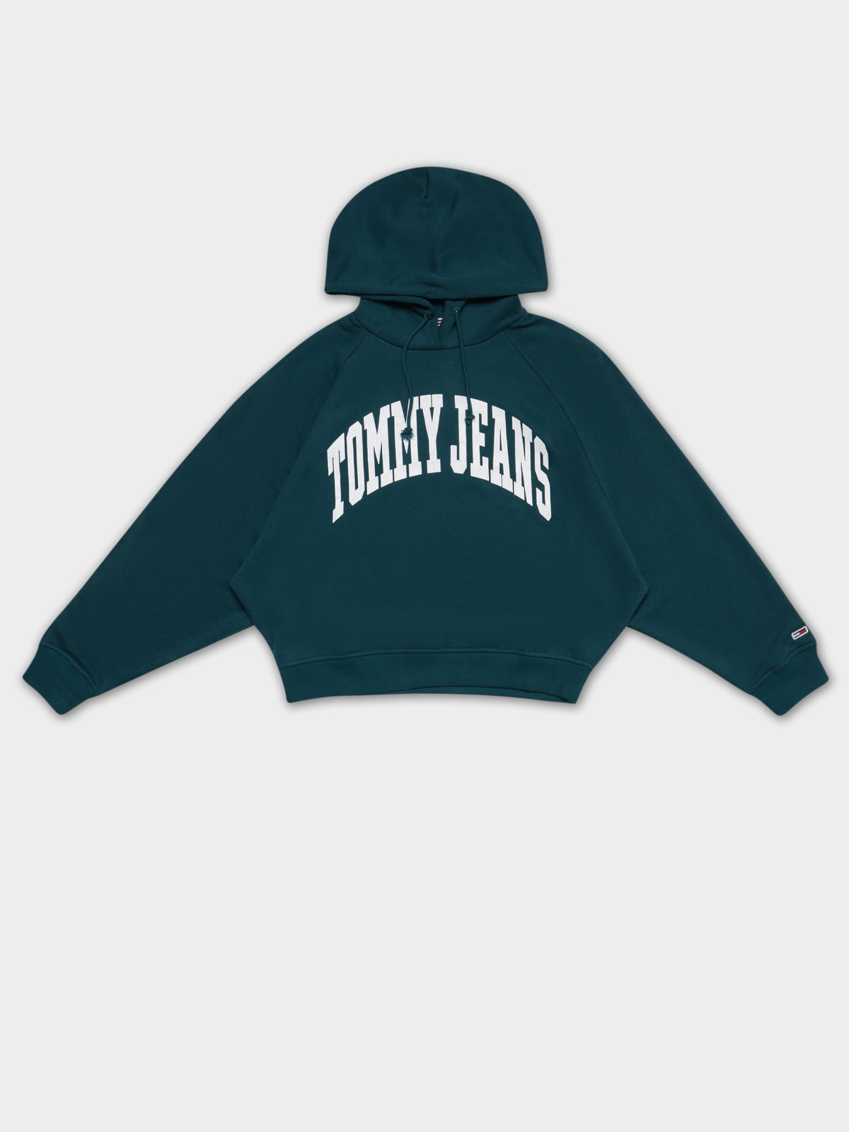 Relaxed College Hoodie in Rainforest Green