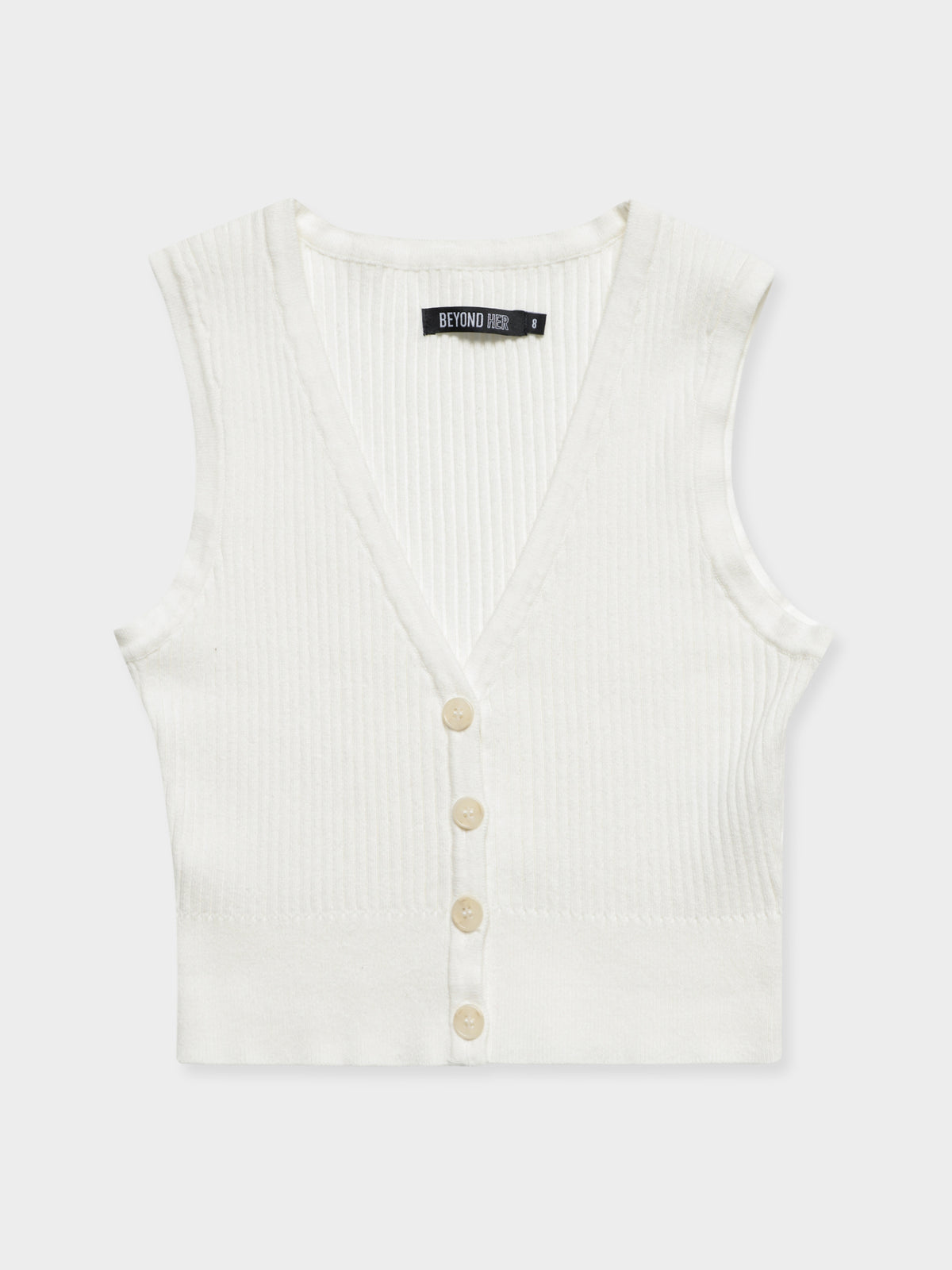 Josie Knit Vest in White