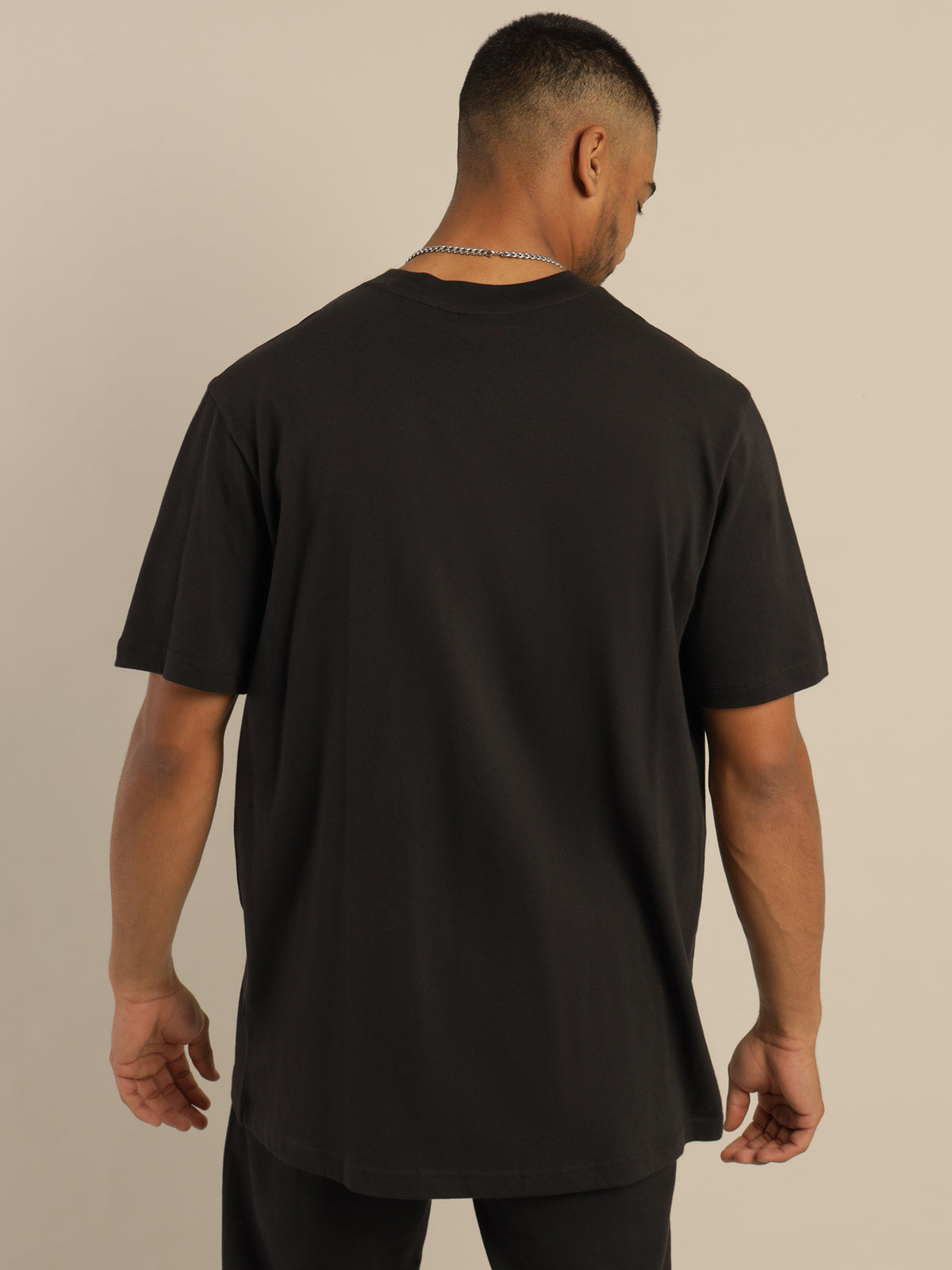 Edge Seam T-Shirt in Black