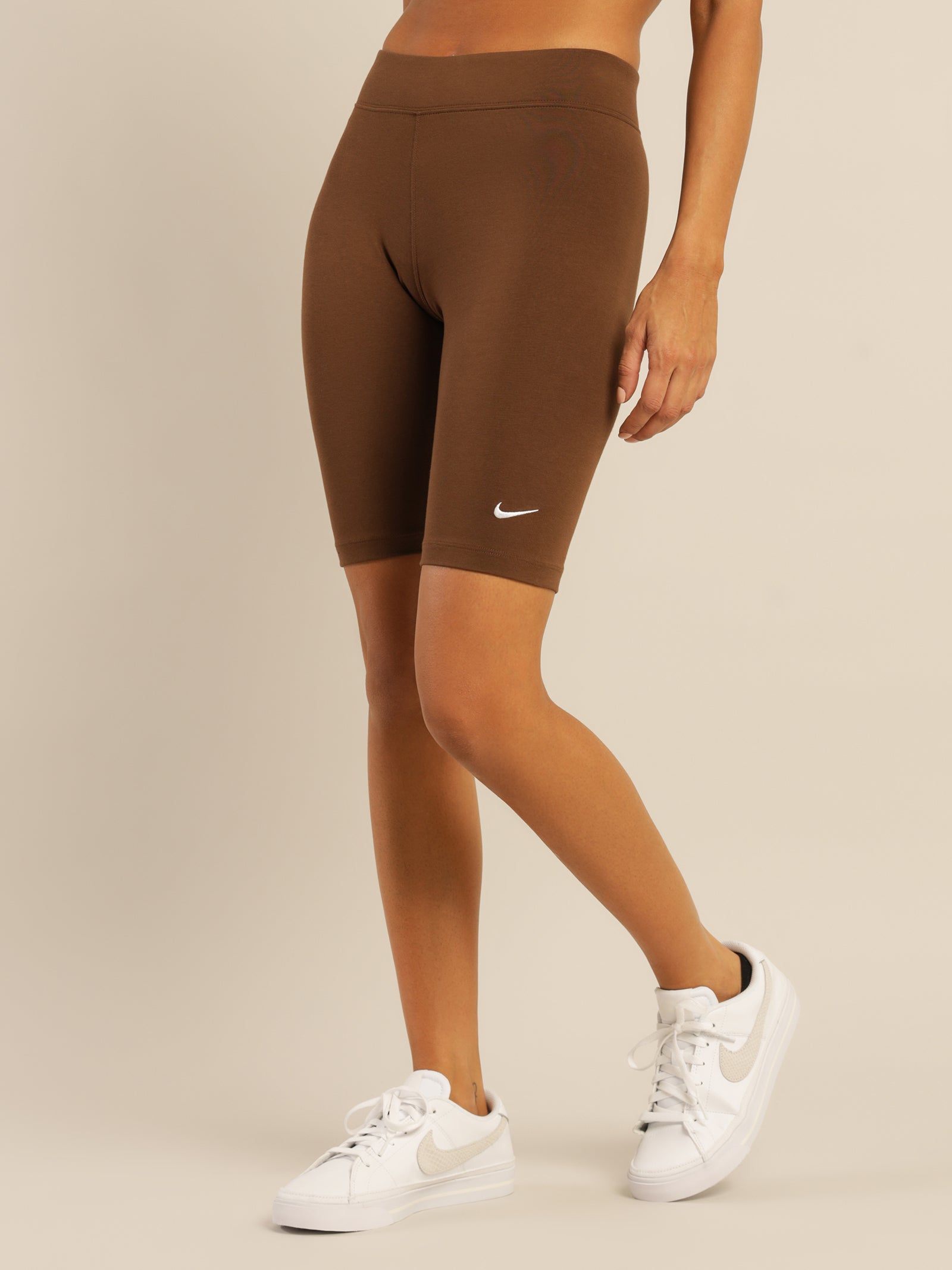 nike mid rise biker shorts