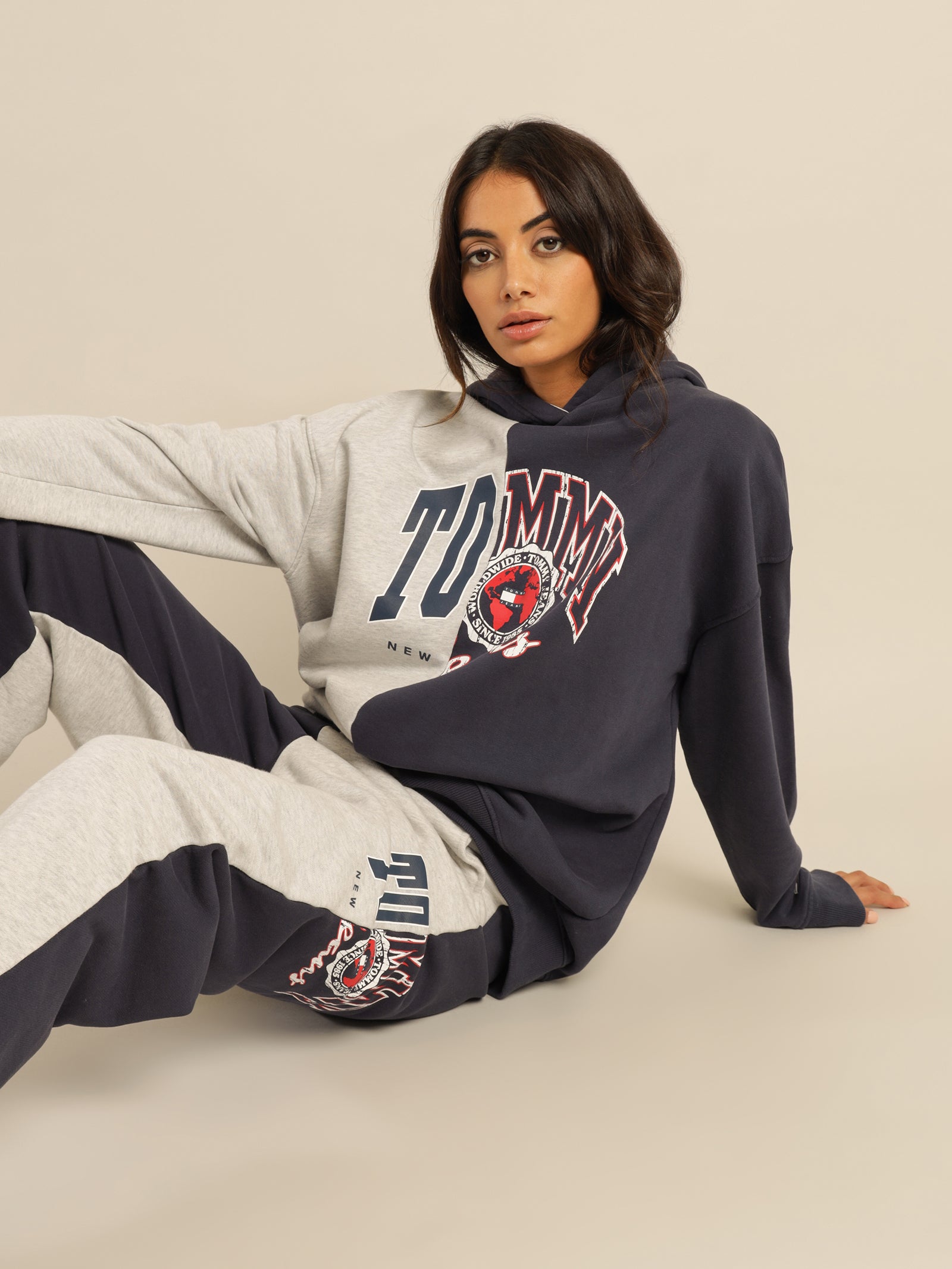 College Splicing Sweatpants