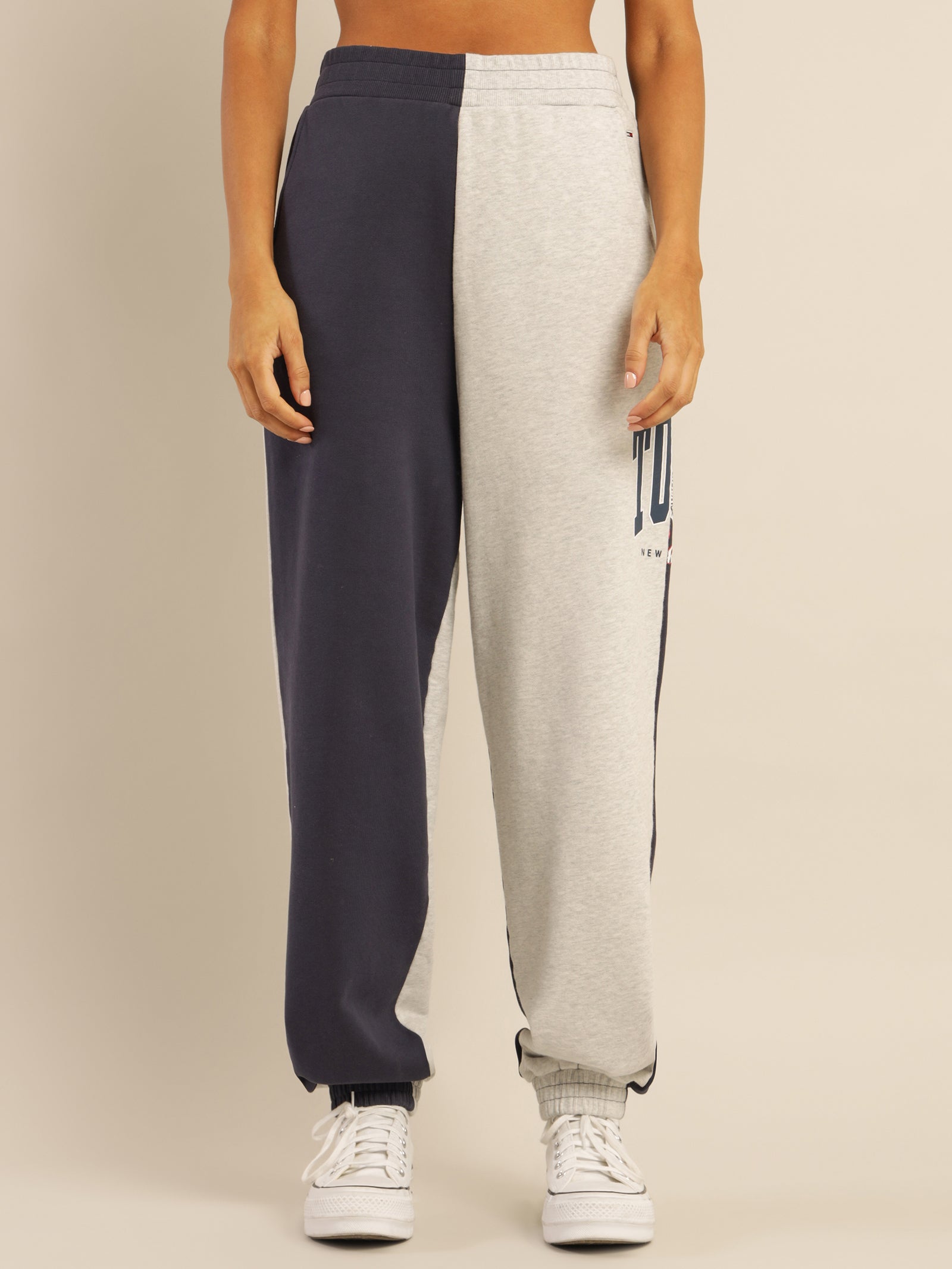 College Splicing Sweatpants