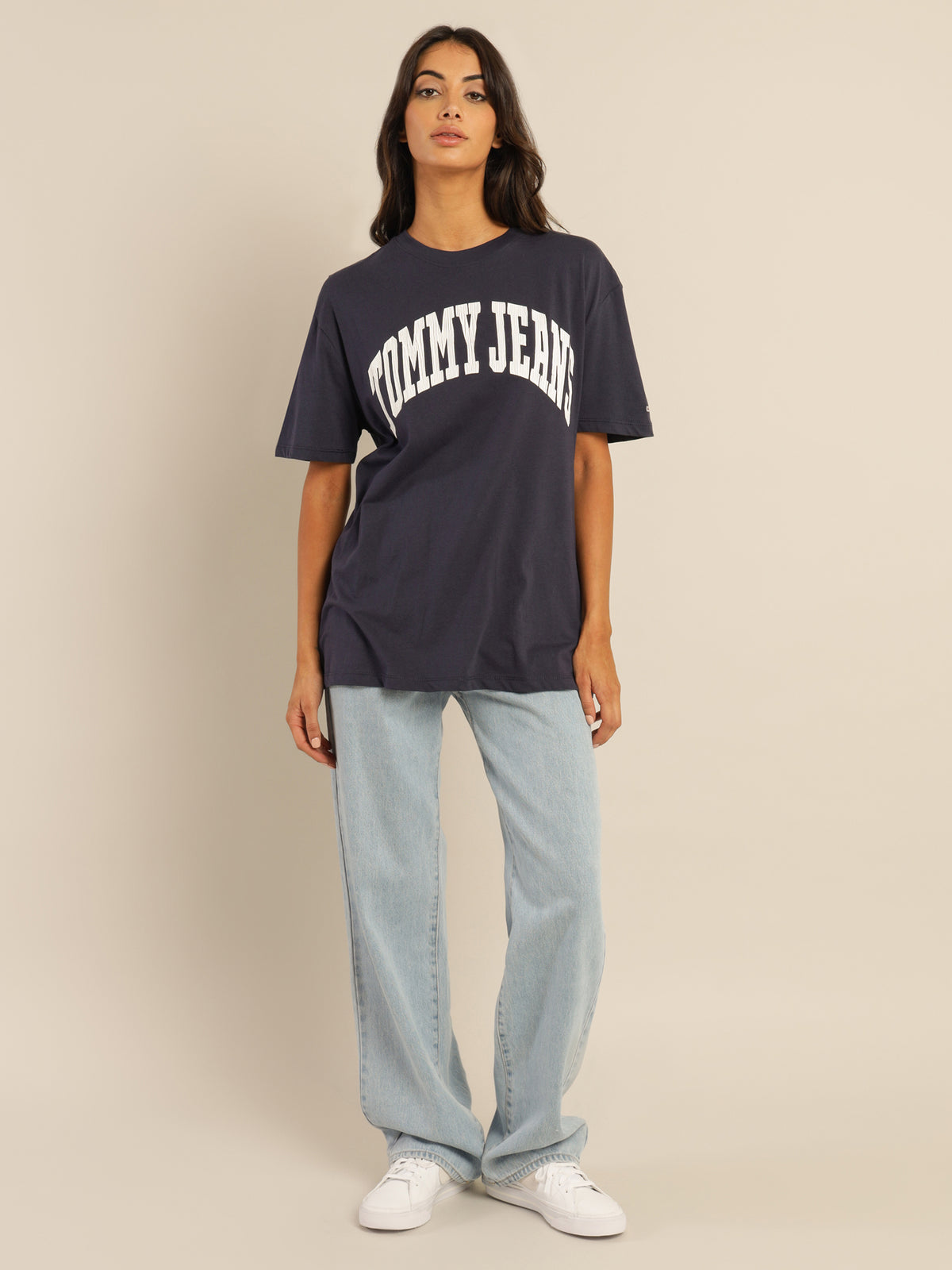 Boyfriend College Short Sleeve T-Shirt in Twilight Navy
