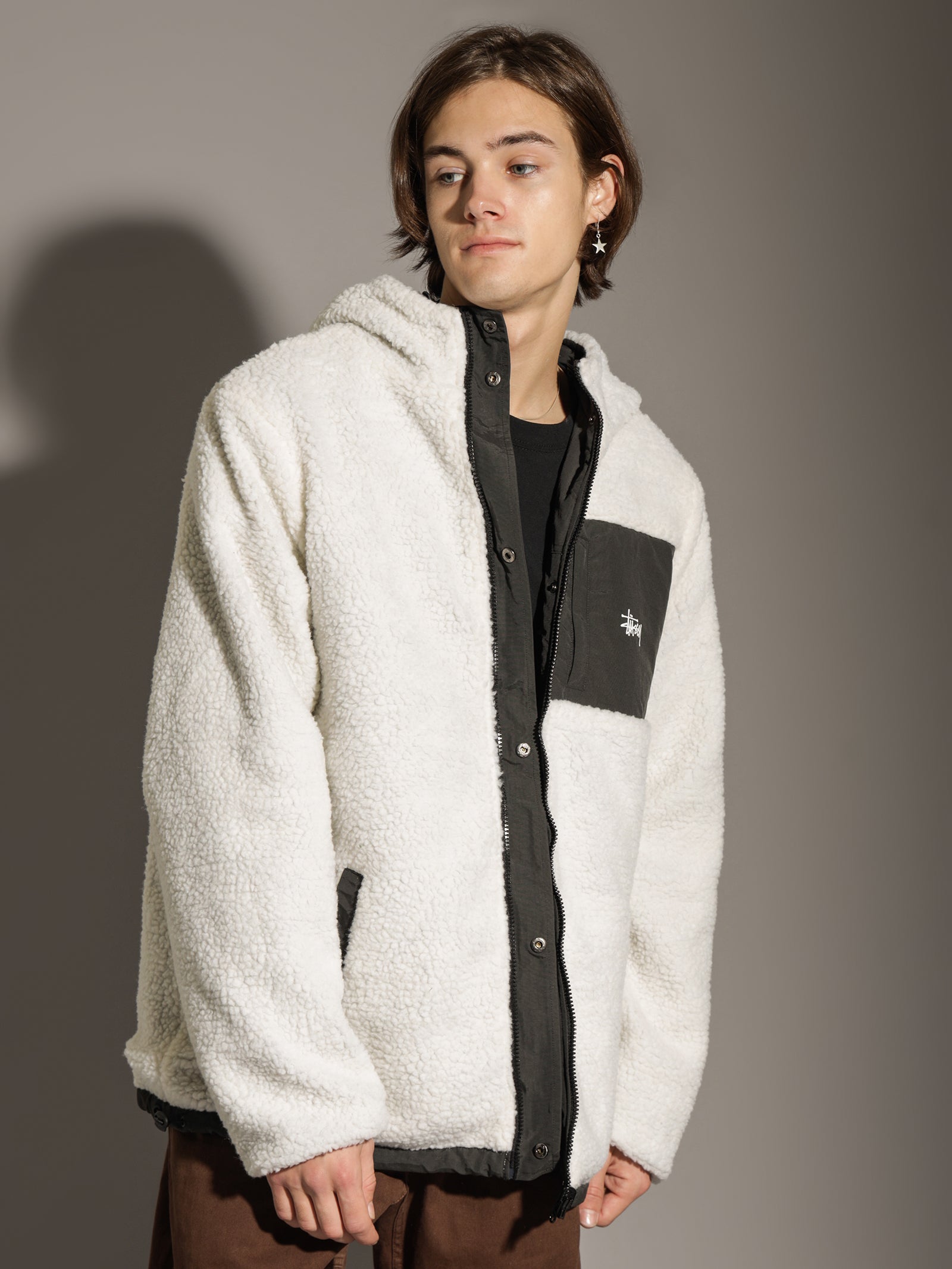 Stüssy SHERPA REVERSIBLE JACKET Stussy Reversible Sherpa Jacket