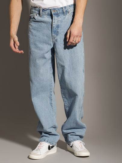Relaxed Straight Fit 5-Pocket Jeans