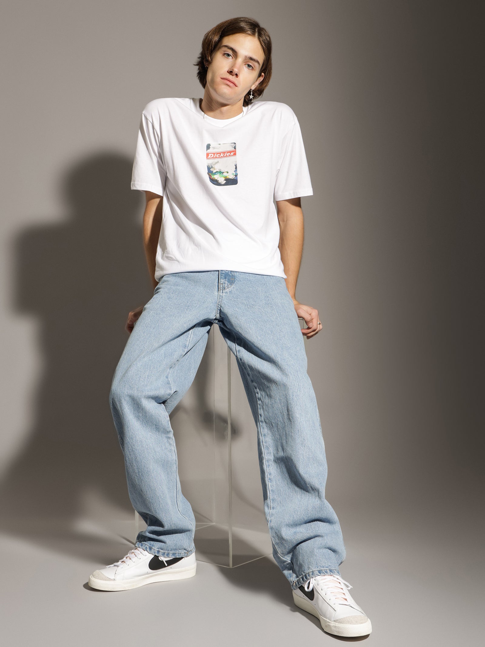 Relaxed Straight Fit 5-Pocket Jeans