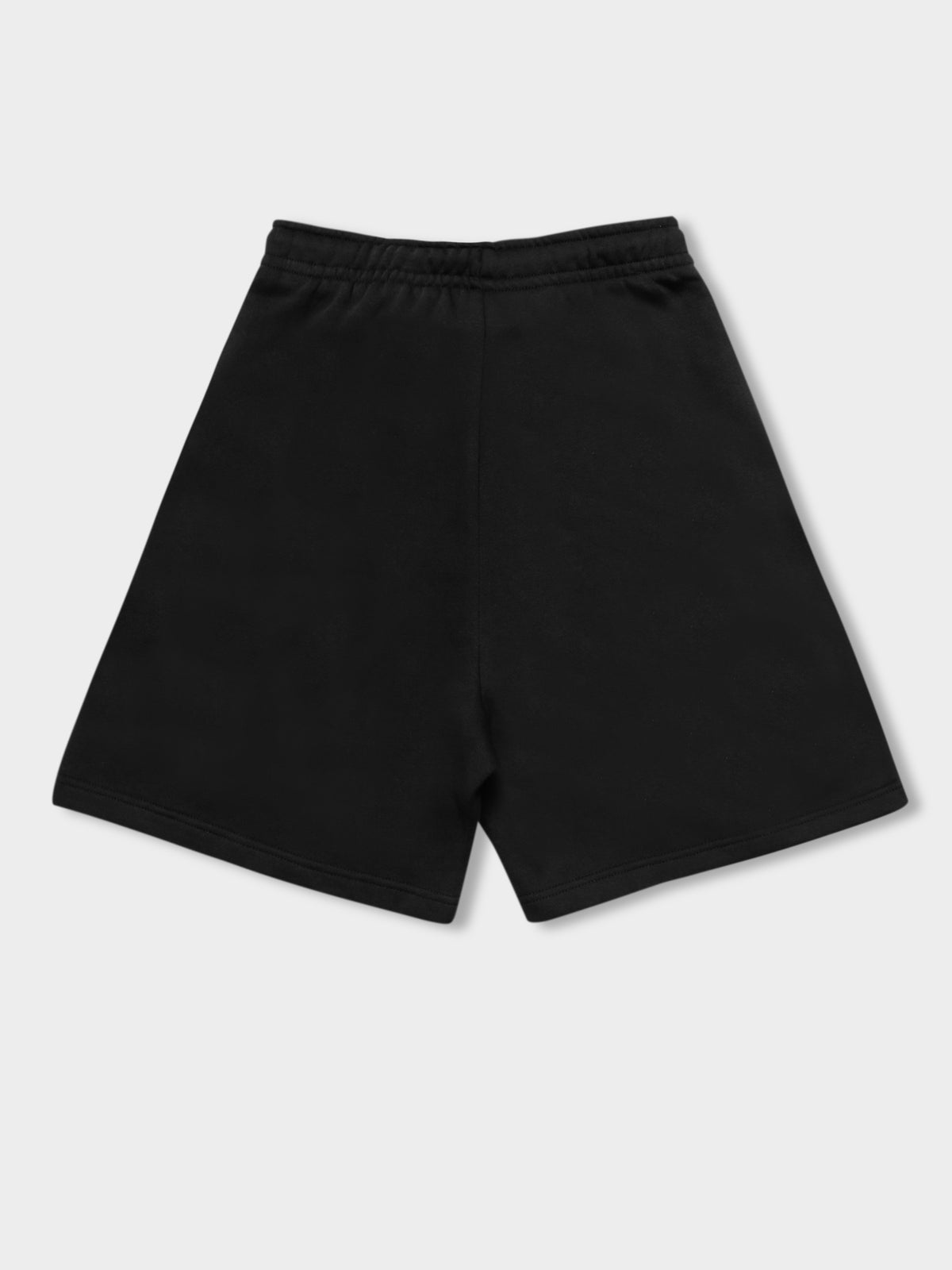 Fleece High Rise Shorts in Black &amp; White