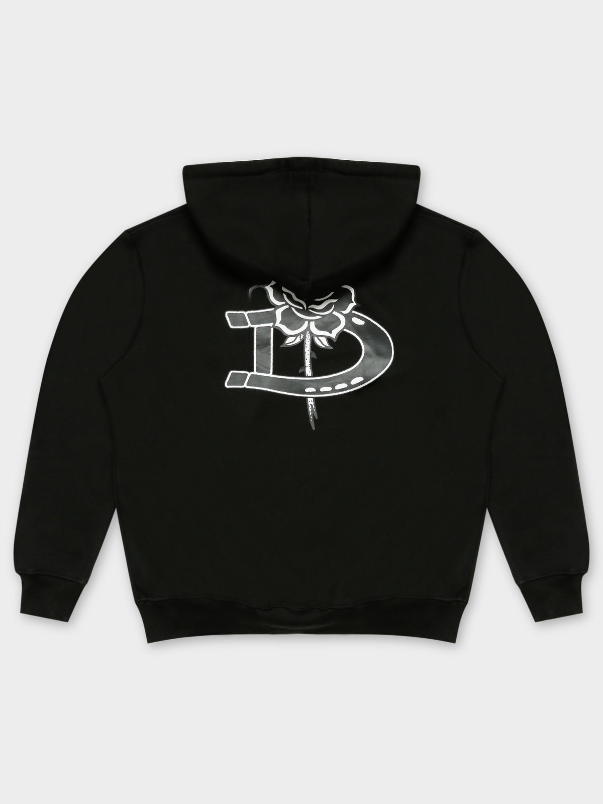 Wired Pull Over Hoodie in Black
