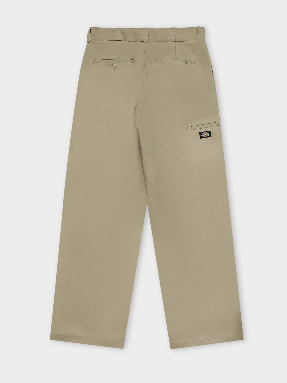 85-283 Loose Fit Double Knee Pants in Khaki
