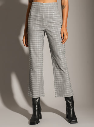 Madison Check Pants in Black Check