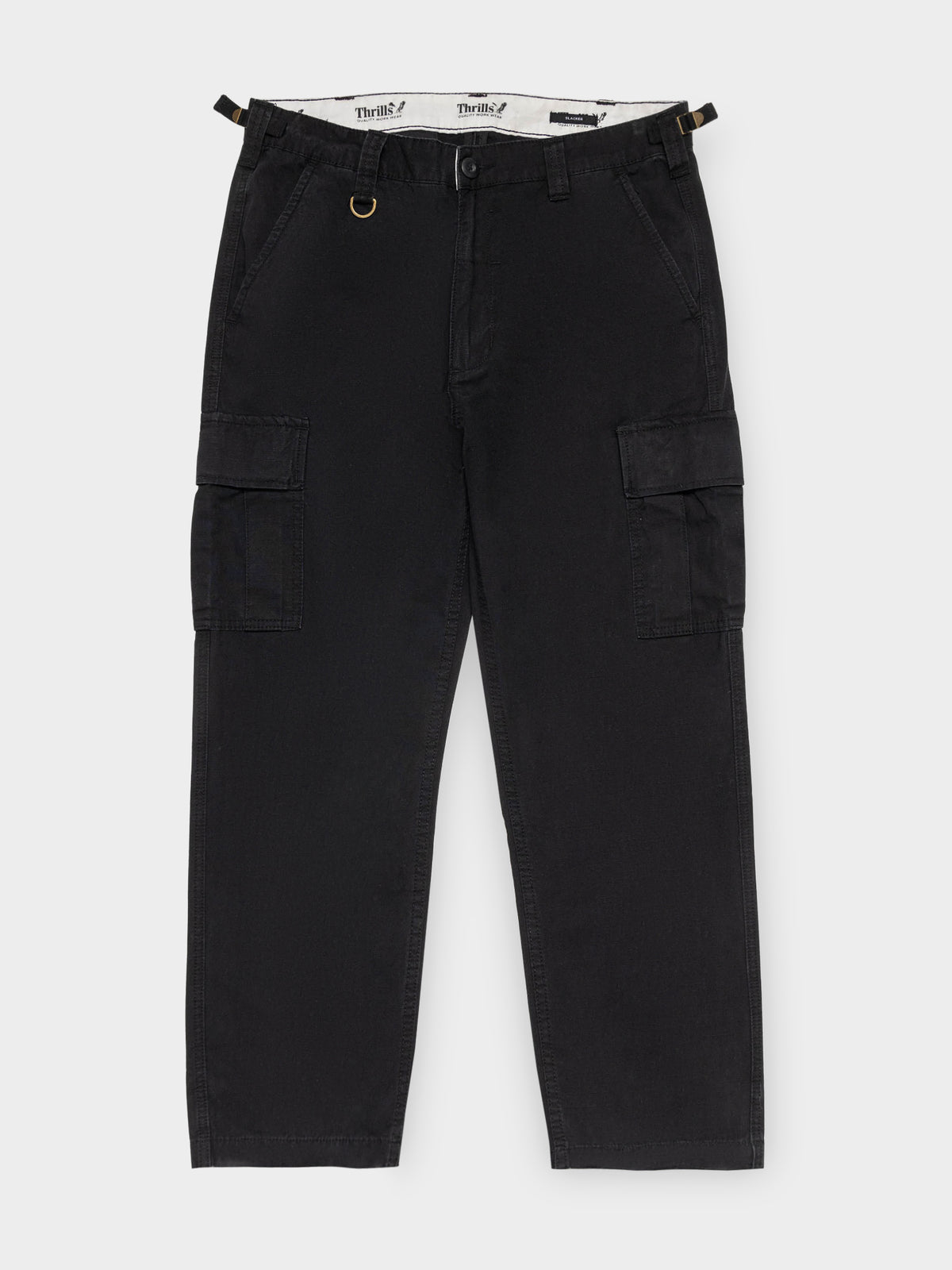 Union Slacker Cargo Pants in Black