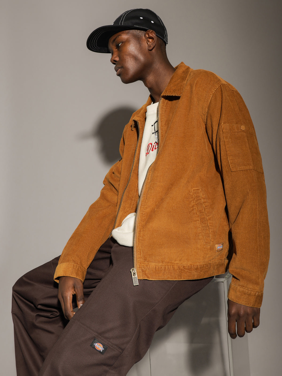 Sonora Cord Jacket in Tan Brown