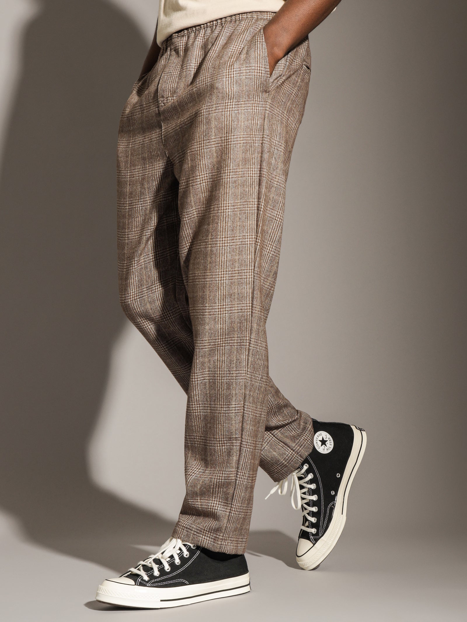 STUSSY BRYAN PANT TARTAN CHECK スラックス M 大きめMサイズ stussyステューシー 古着ブライアンパンツ BRYAN