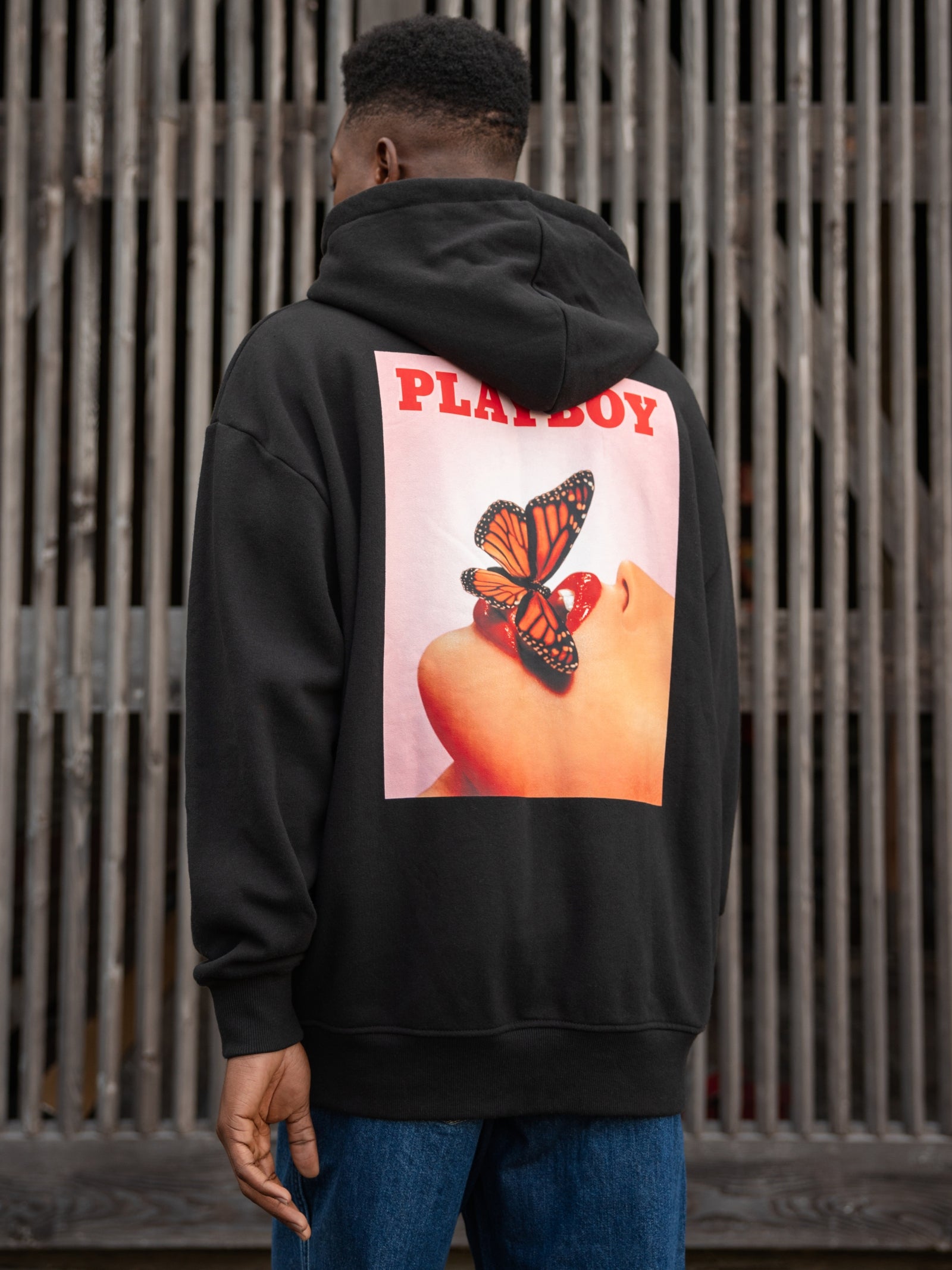 Playboy Bunny Hoodie Mens Playboy Jumper Hooded Sweatshirt Red