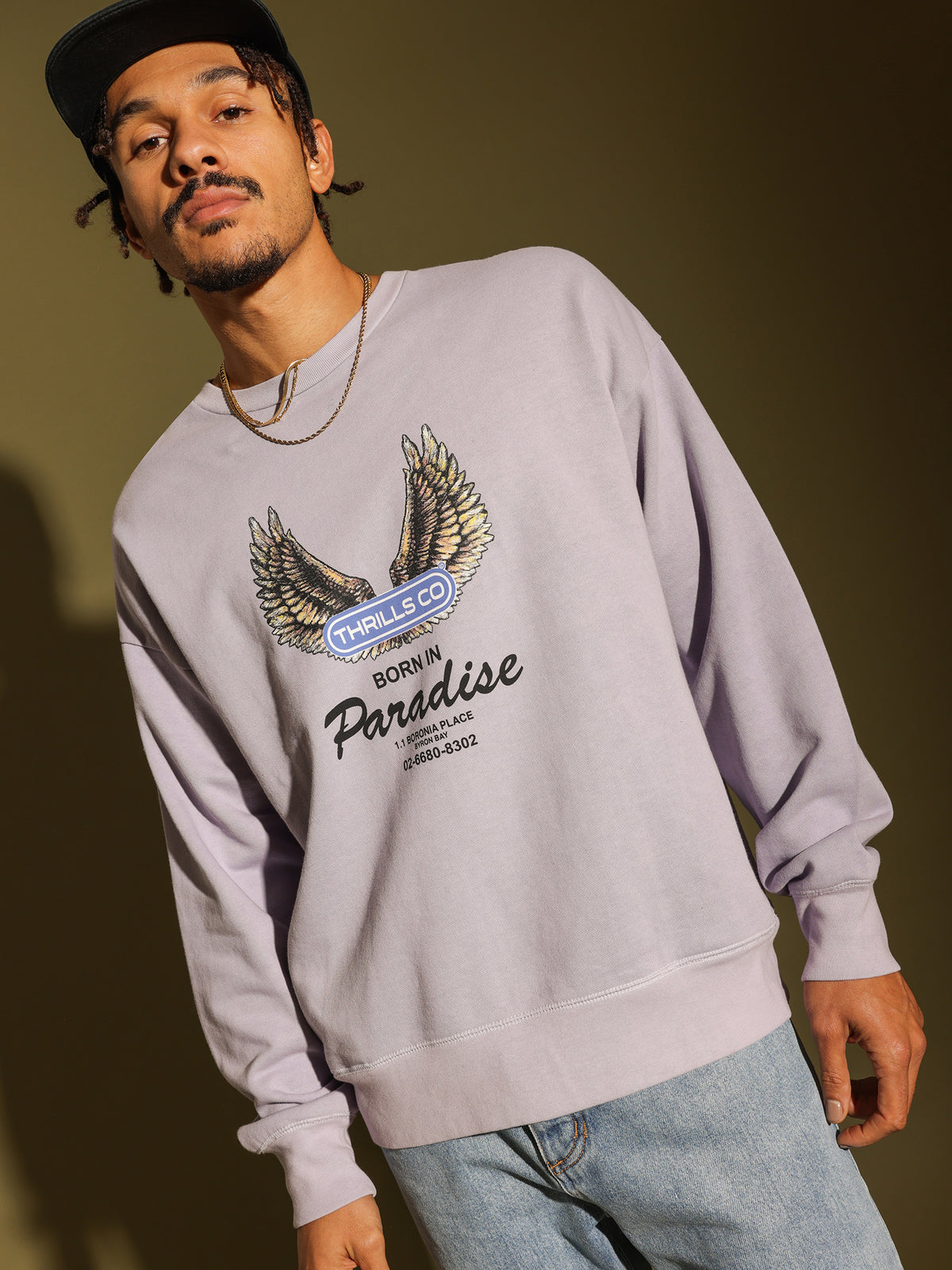 Wing of Paradise Sweat in Lilac