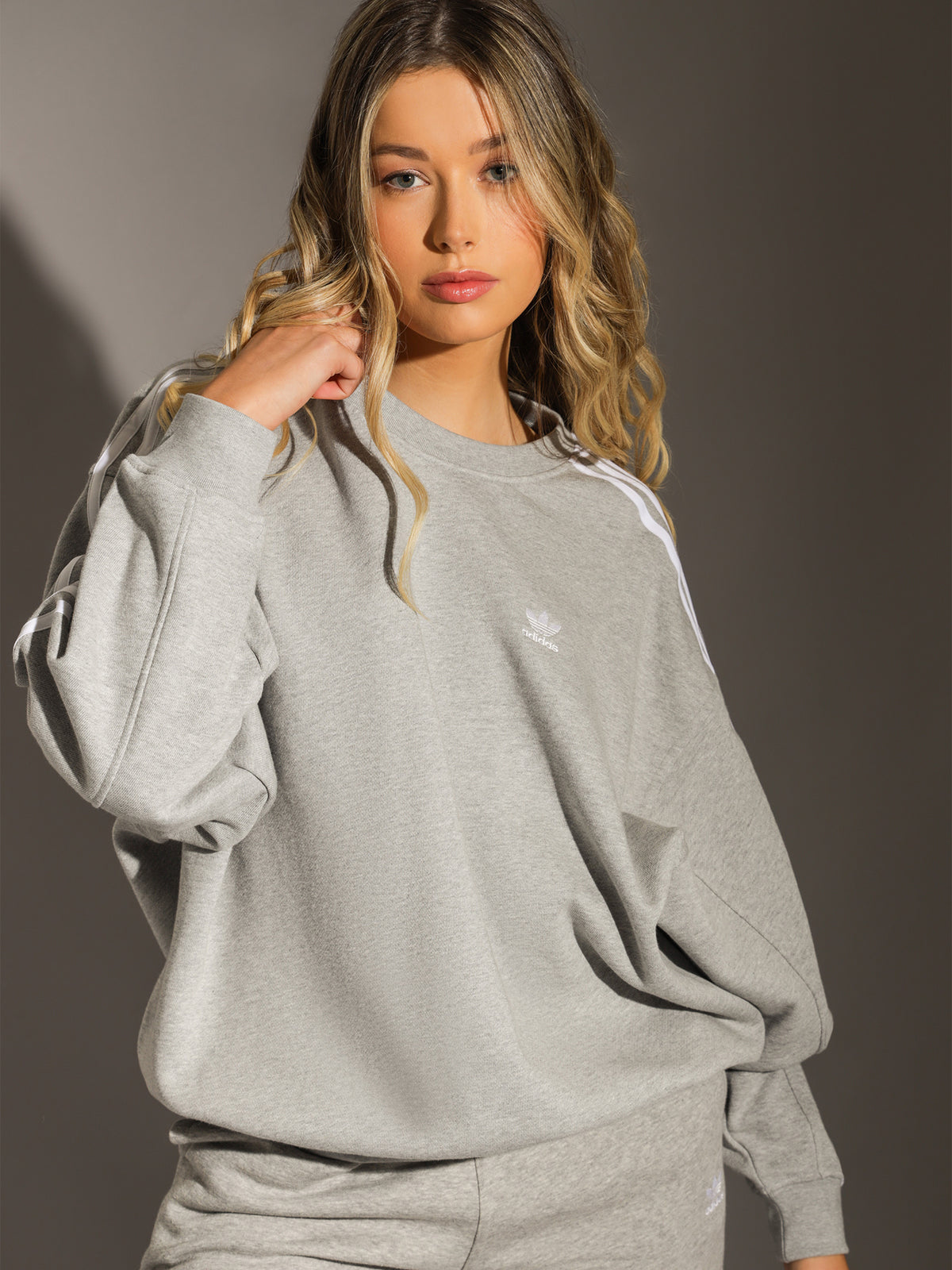 Oversized Sweatshirt in Medium Grey