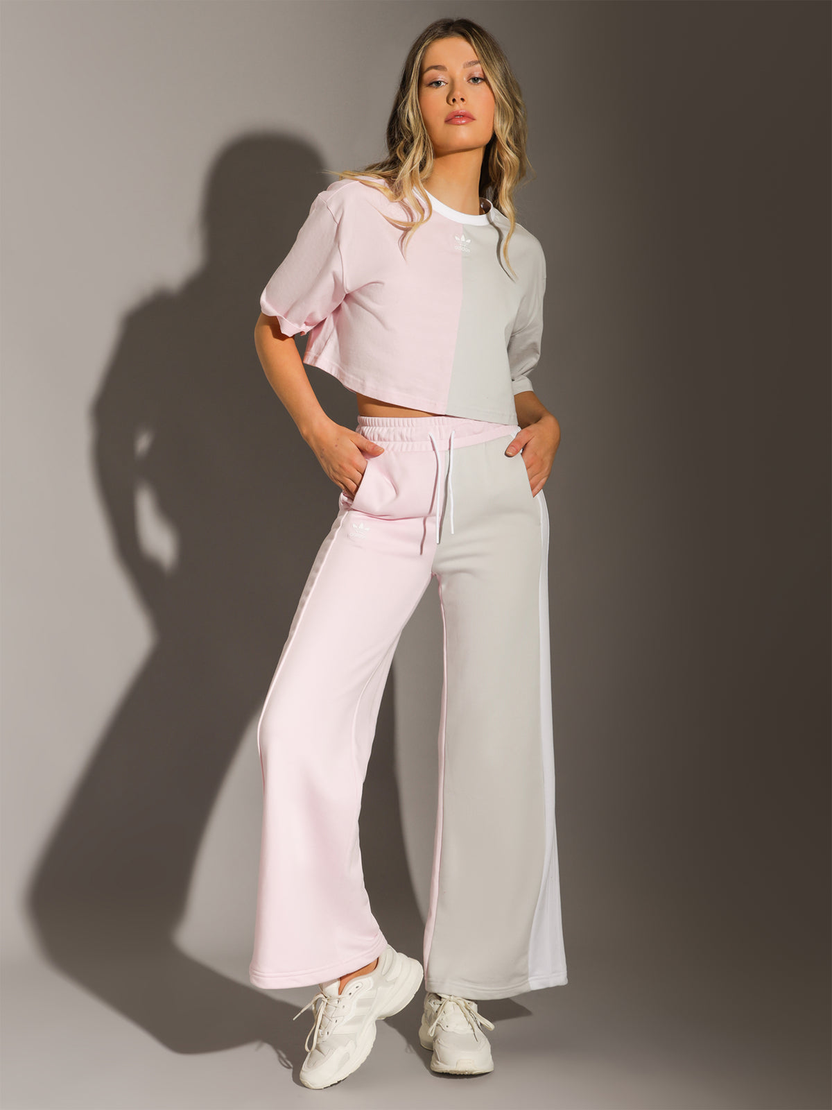 Wide Leg Pants in Clear Pink