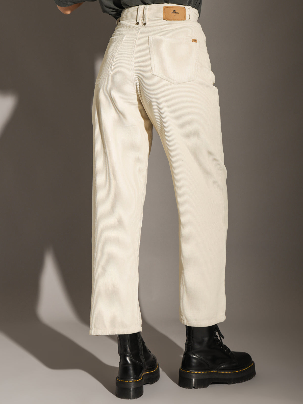 Billie Jean Cord Pants in Heritage White