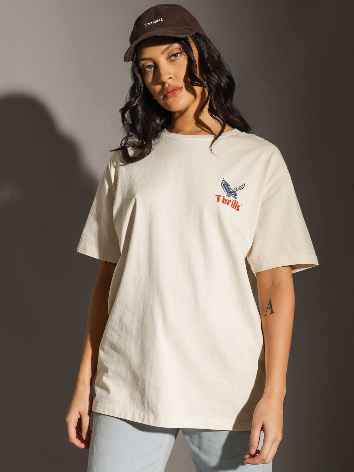 Not Forgotten Merch Fit T-Shirt in Heritage White