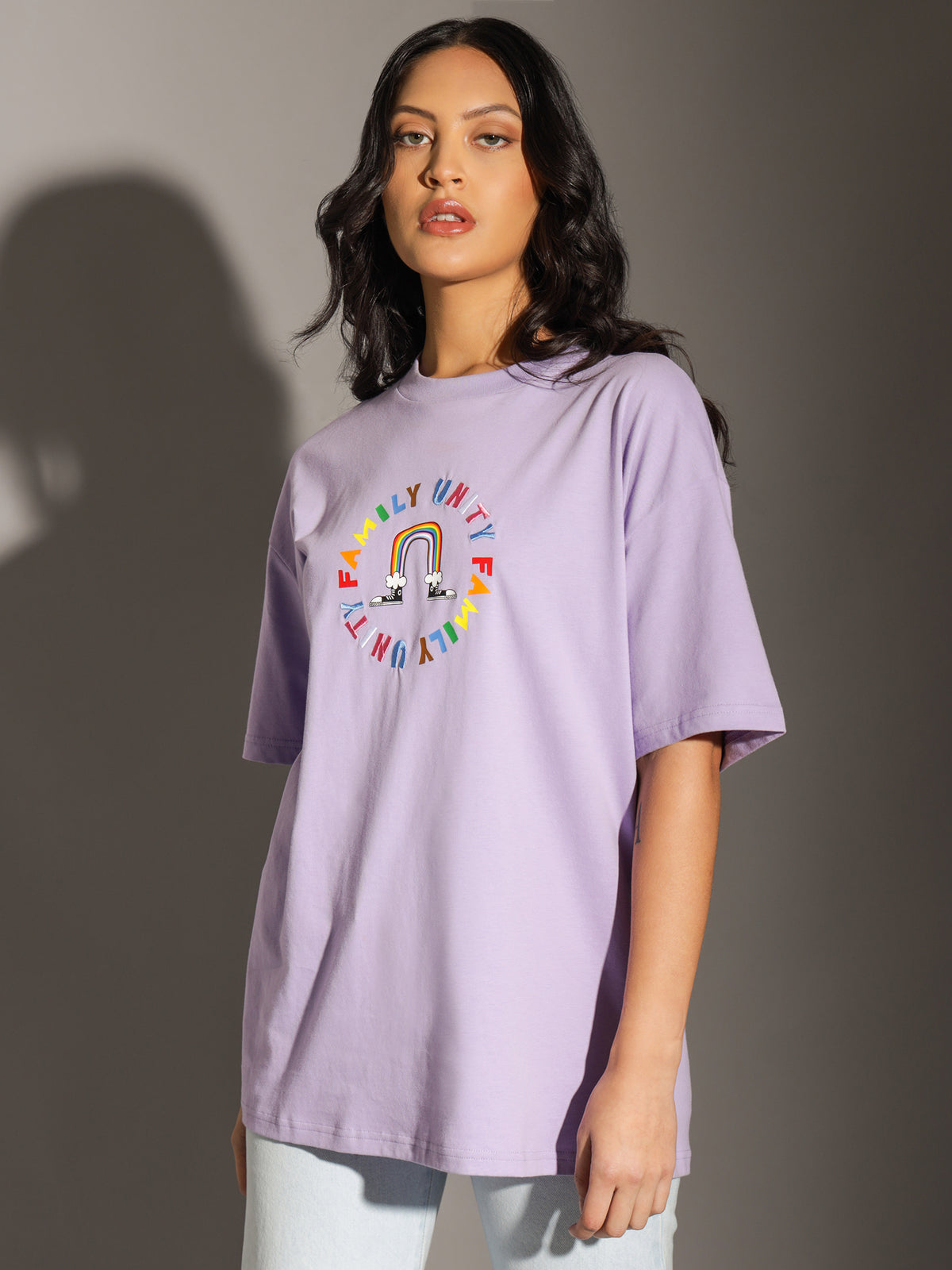 Pride Oversized T-Shirt in Washed Lilac