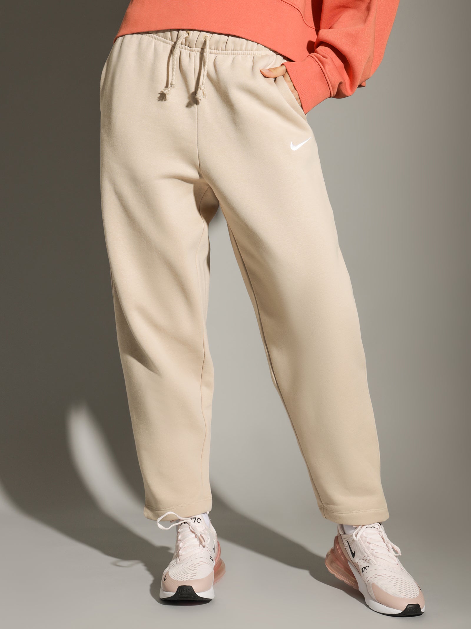 Sportswear Essential Collection Fleece Pants in Sand Drift - Glue