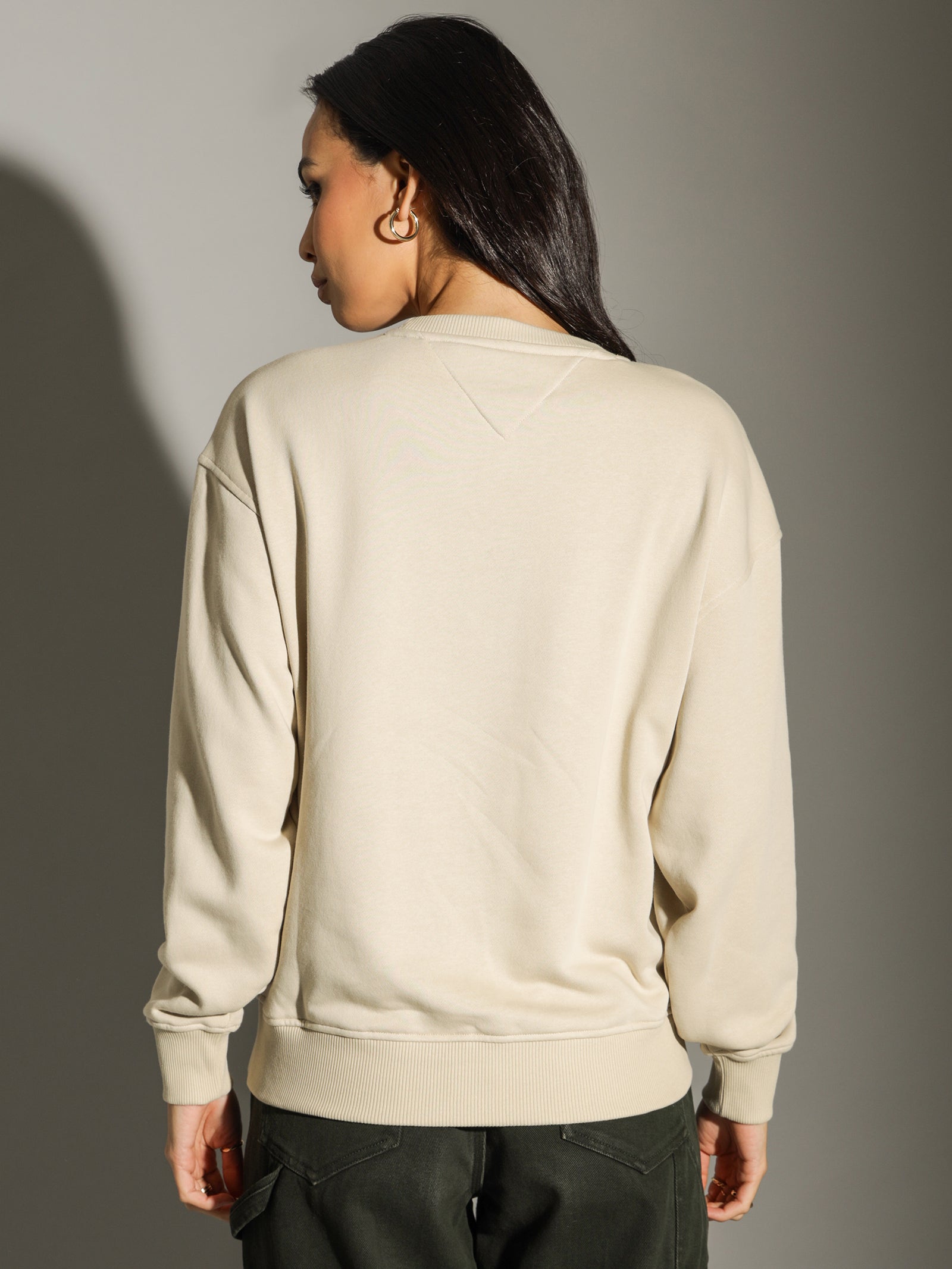 Relaxed College Crew Sweater