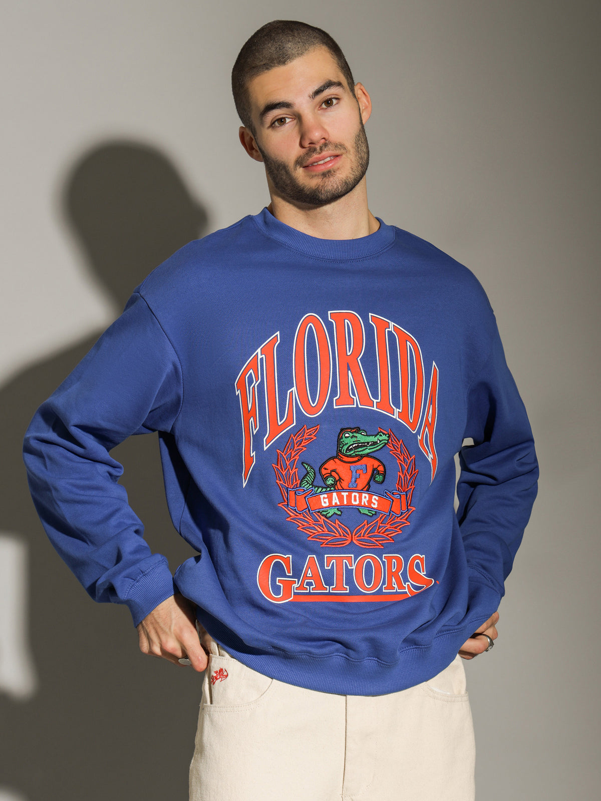 University Of Florida Vintage Mascot Crew in Royal Blue