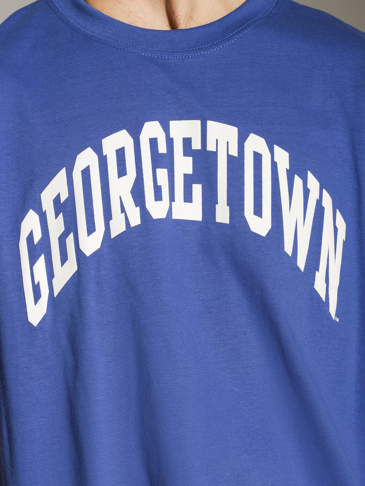 University Of Georgetown Workmark T-Shirt in Royal Blue