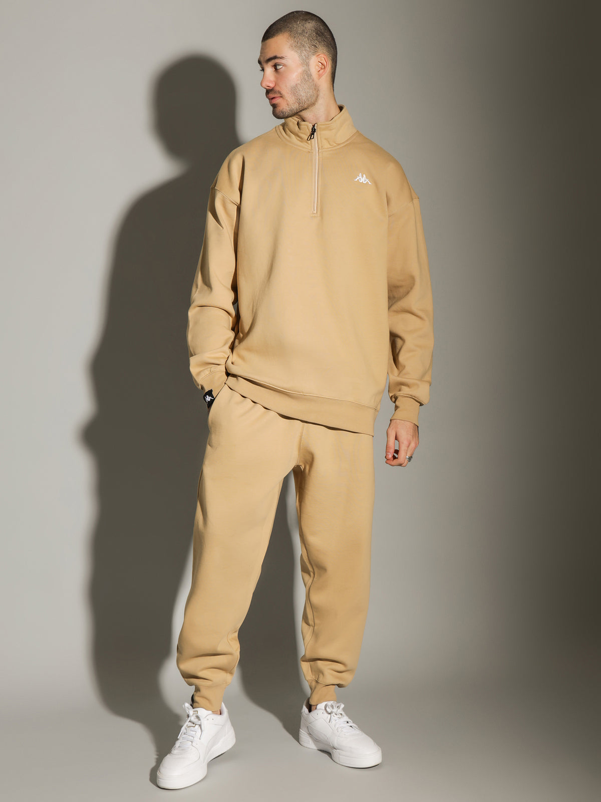 Kappa Authentic Scar Track Pants | A06 White Cream-White Bright