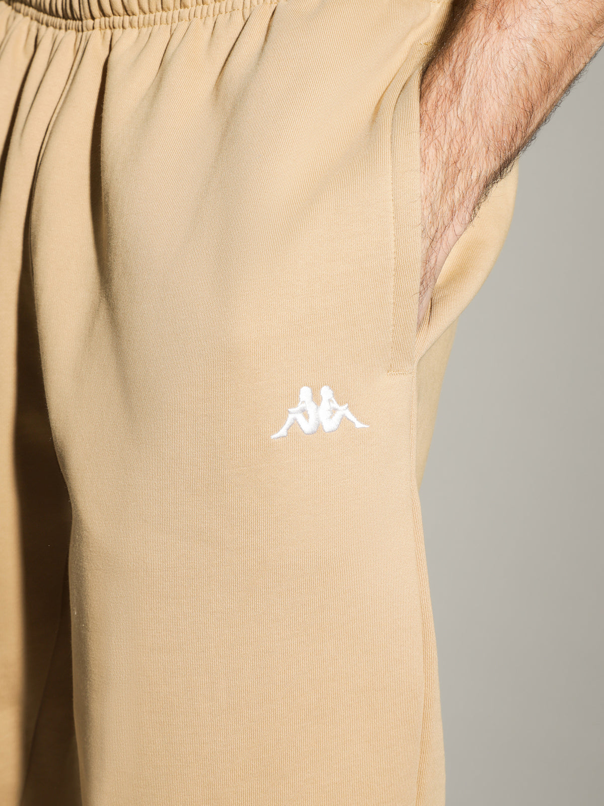 Kappa Authentic Scar Track Pants | A06 White Cream-White Bright