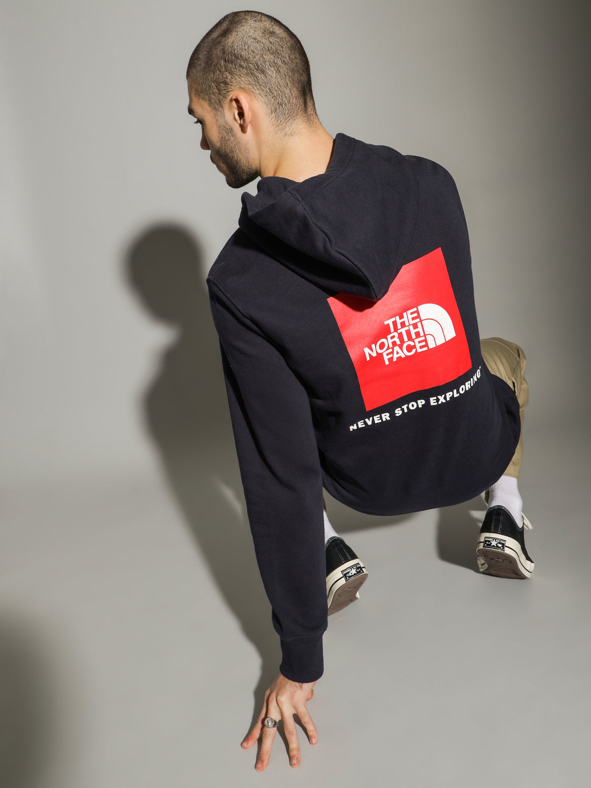 Mens Box NSE Pullover in Navy