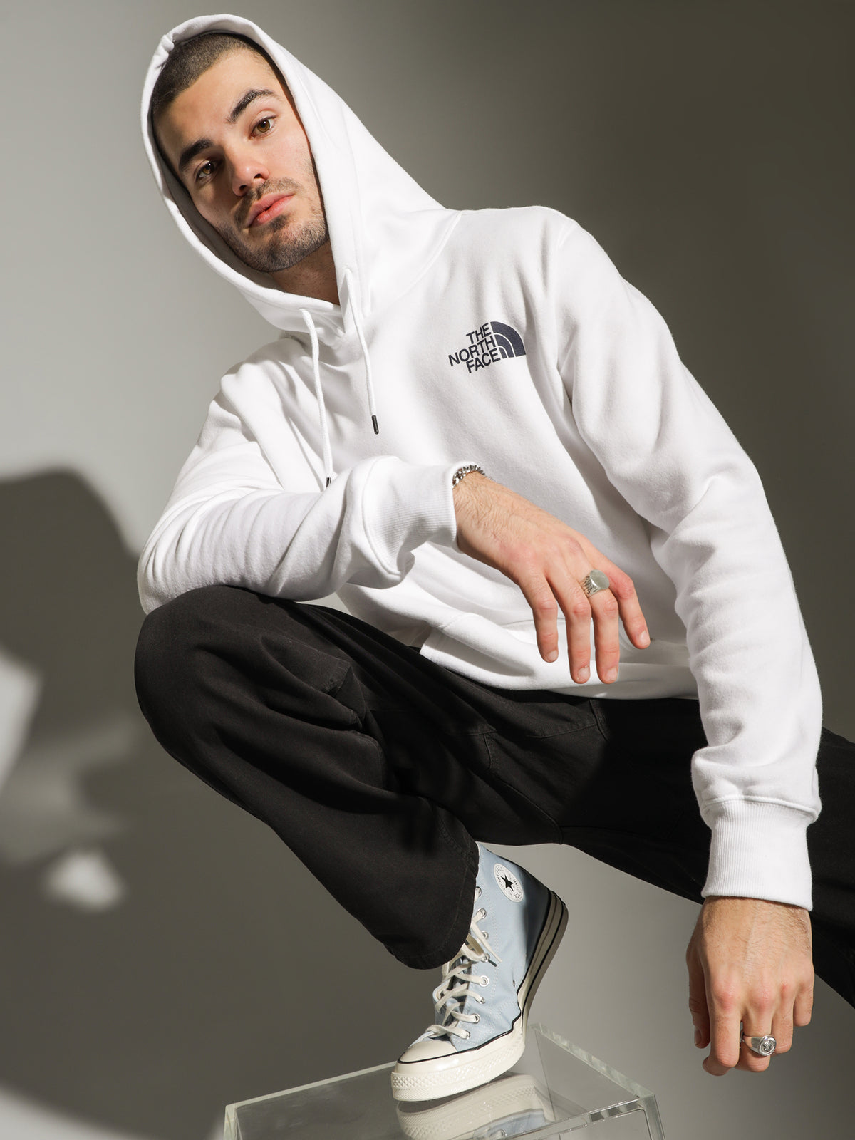 Mens Box NSE Pullover in White