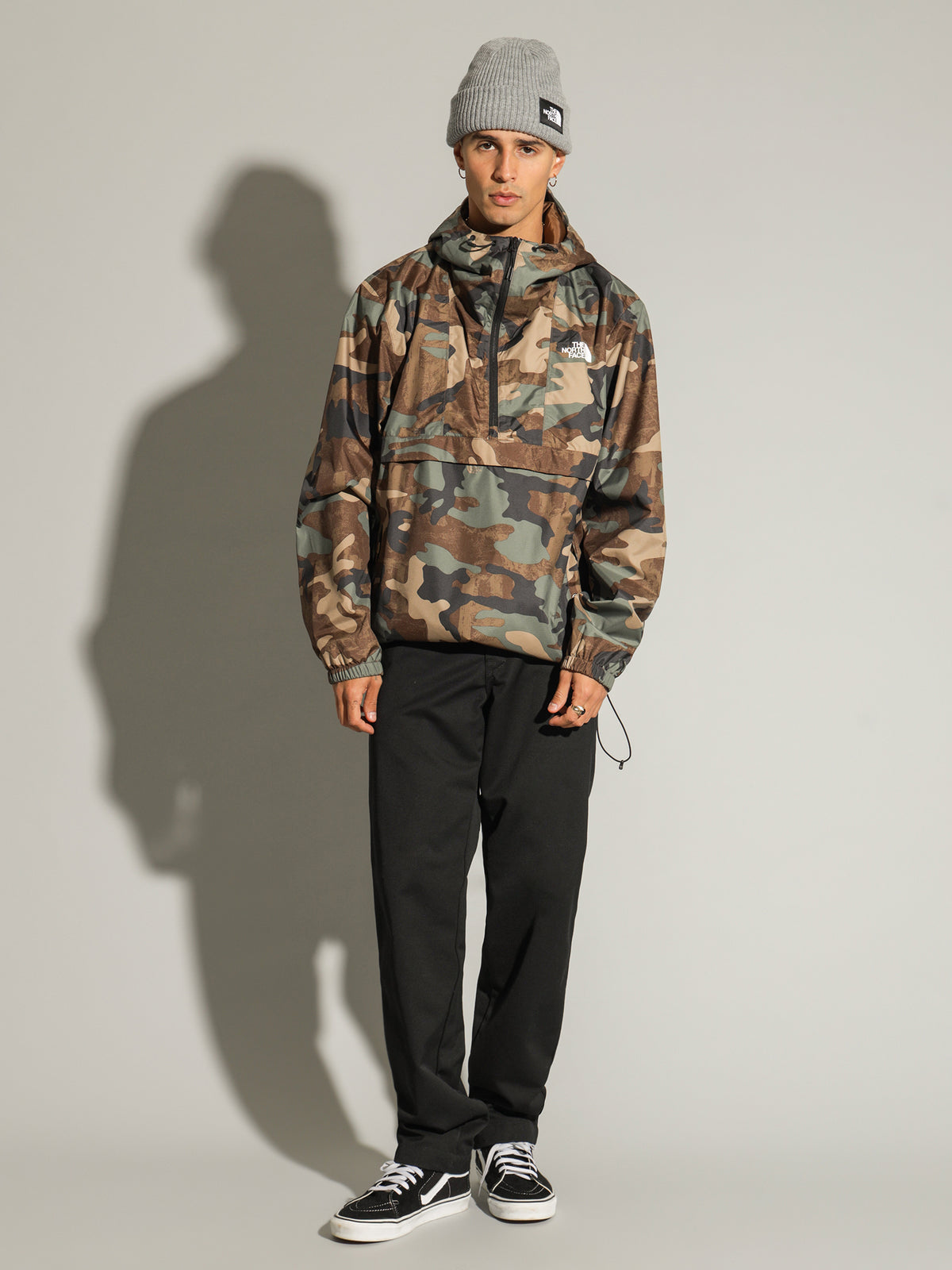 Printed Antora Anorak in Camouflage