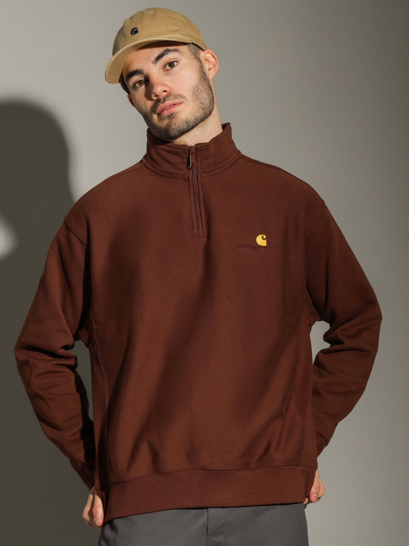 Half Zip American Script Sweat