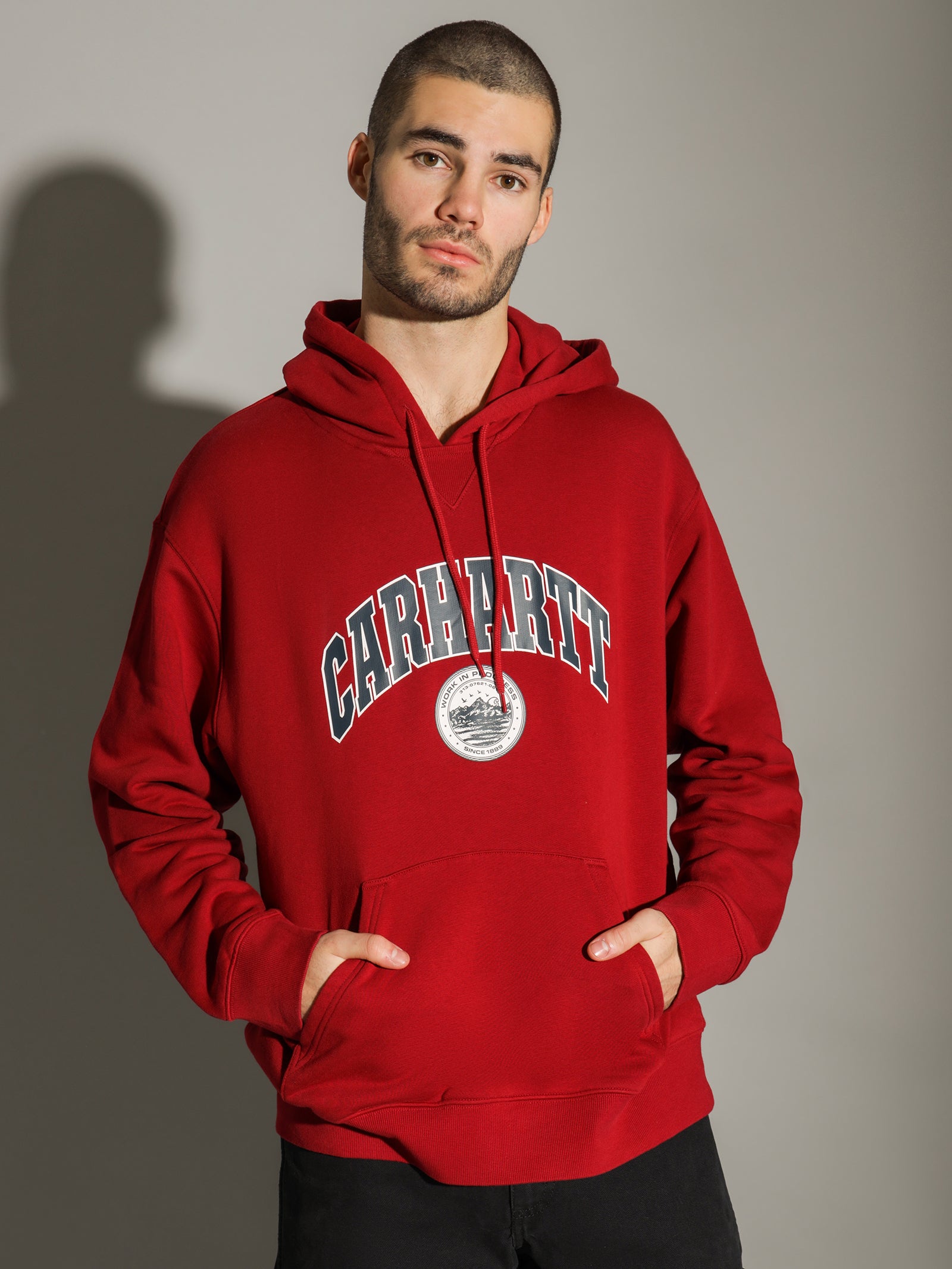 Berkeley Hoodie in Red - Glue Store