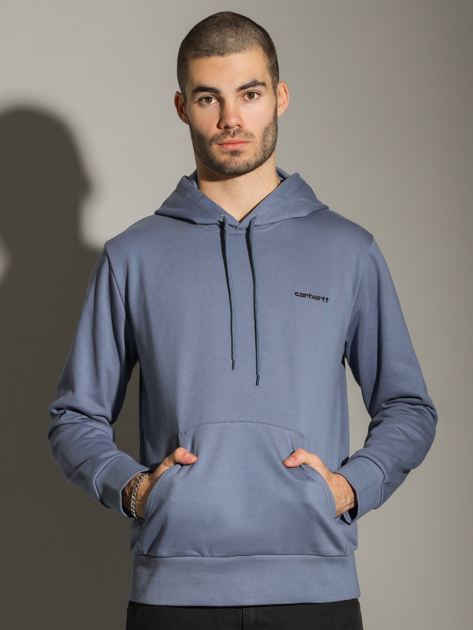 Script Embroidery Hoodie