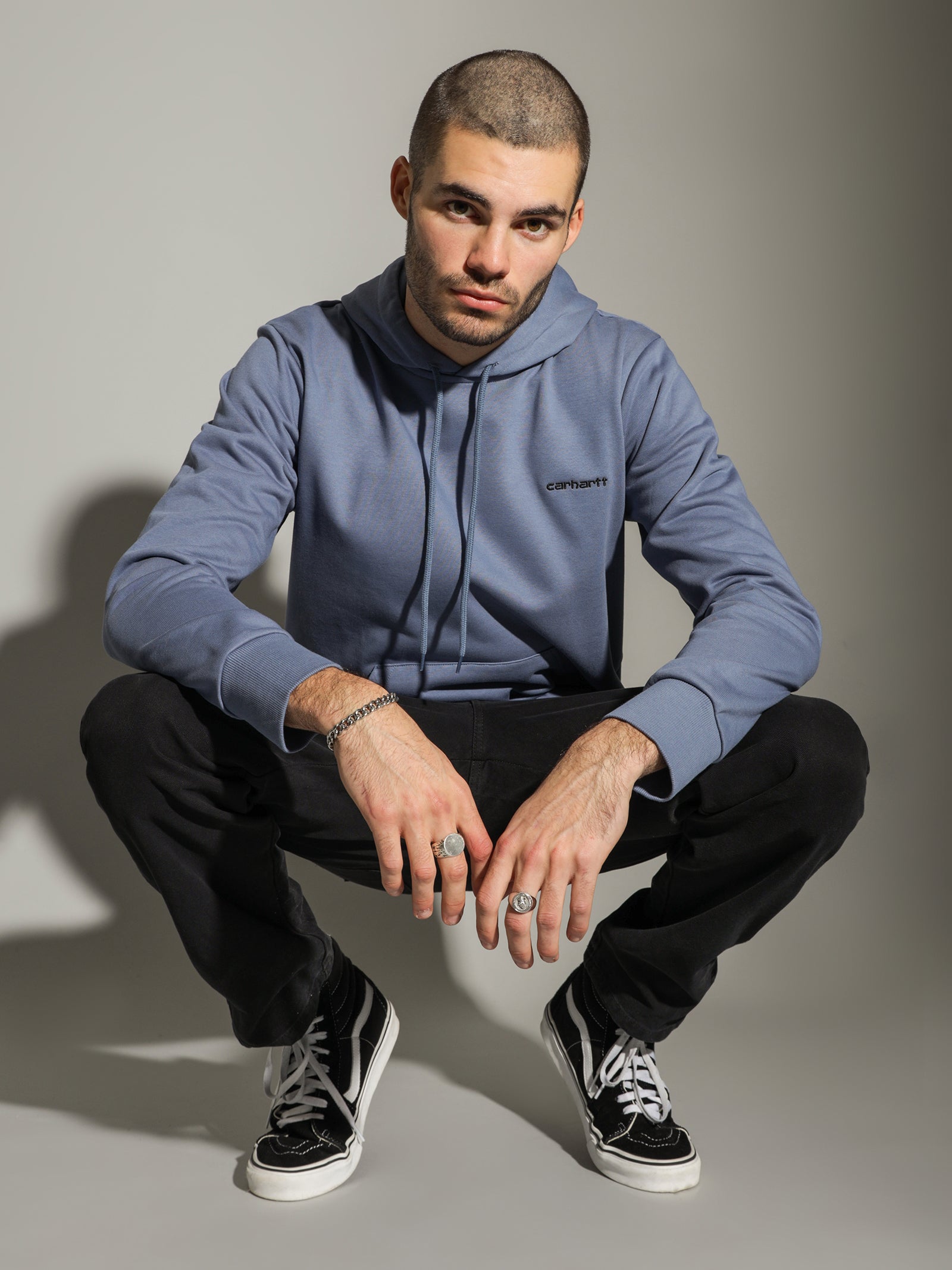 Script Embroidery Hoodie