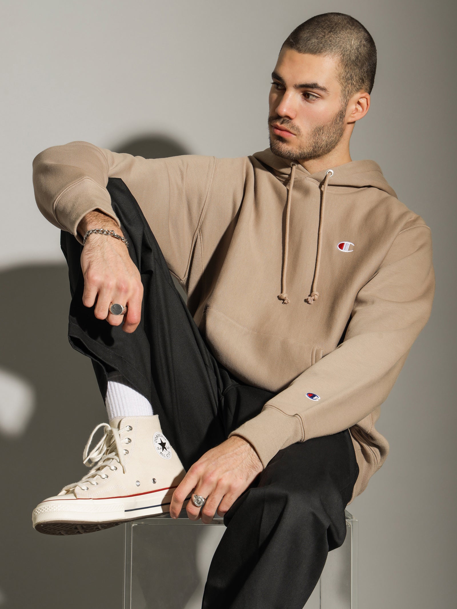 Reverse Weave Hoodie