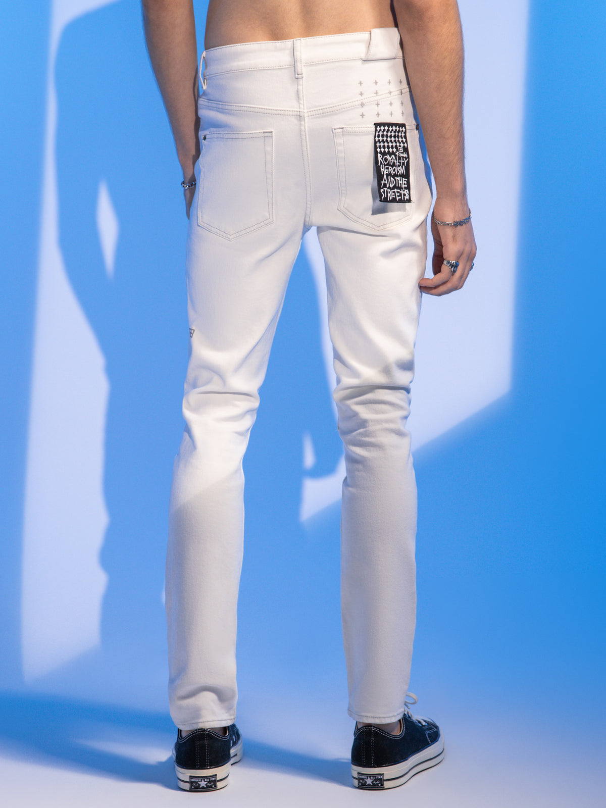 Chitch Slim Fit Jeans in Ivory White