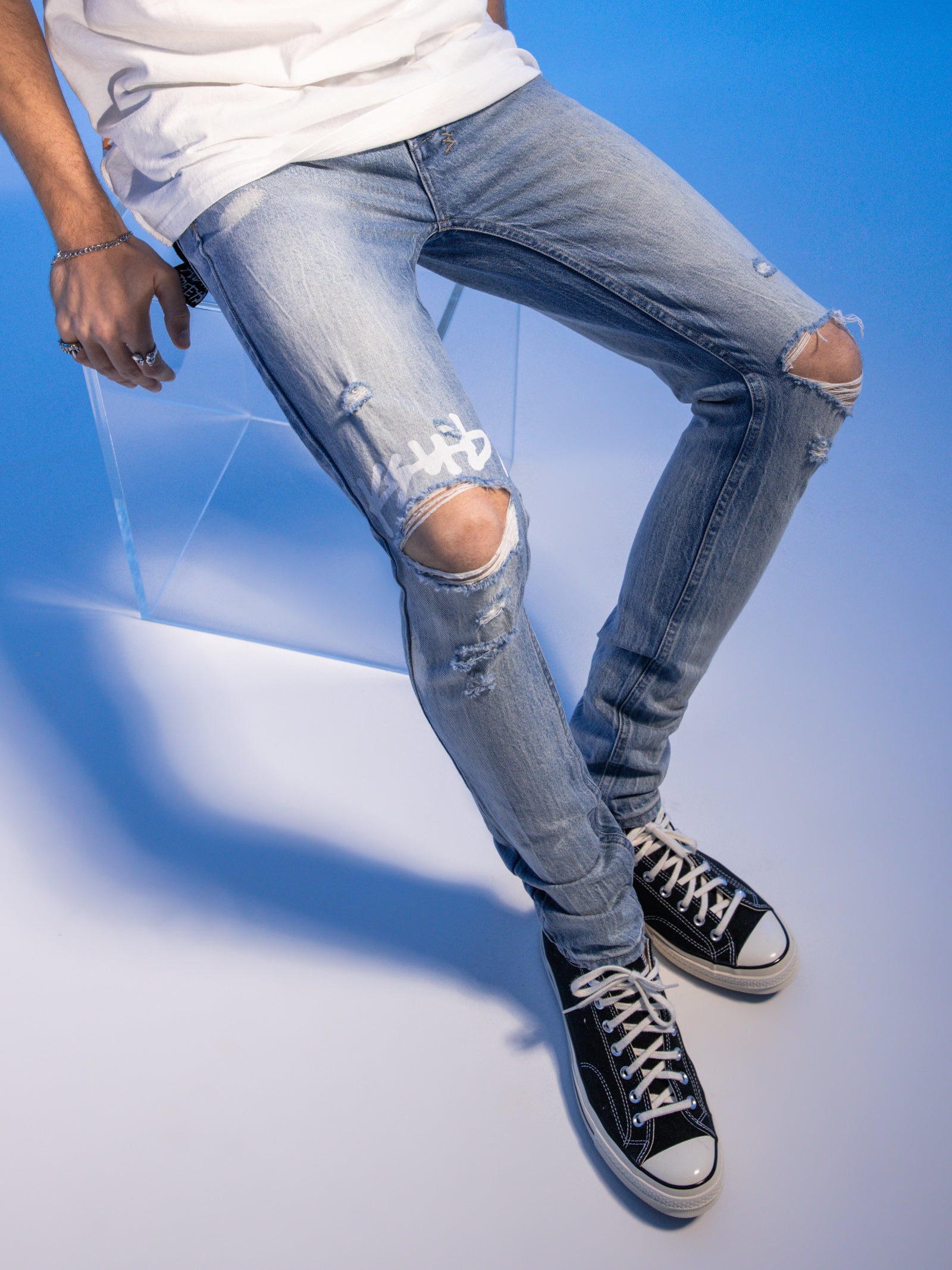 Ksubi Van Winkle Skinny Jeans Denim Glue Store - Main Image