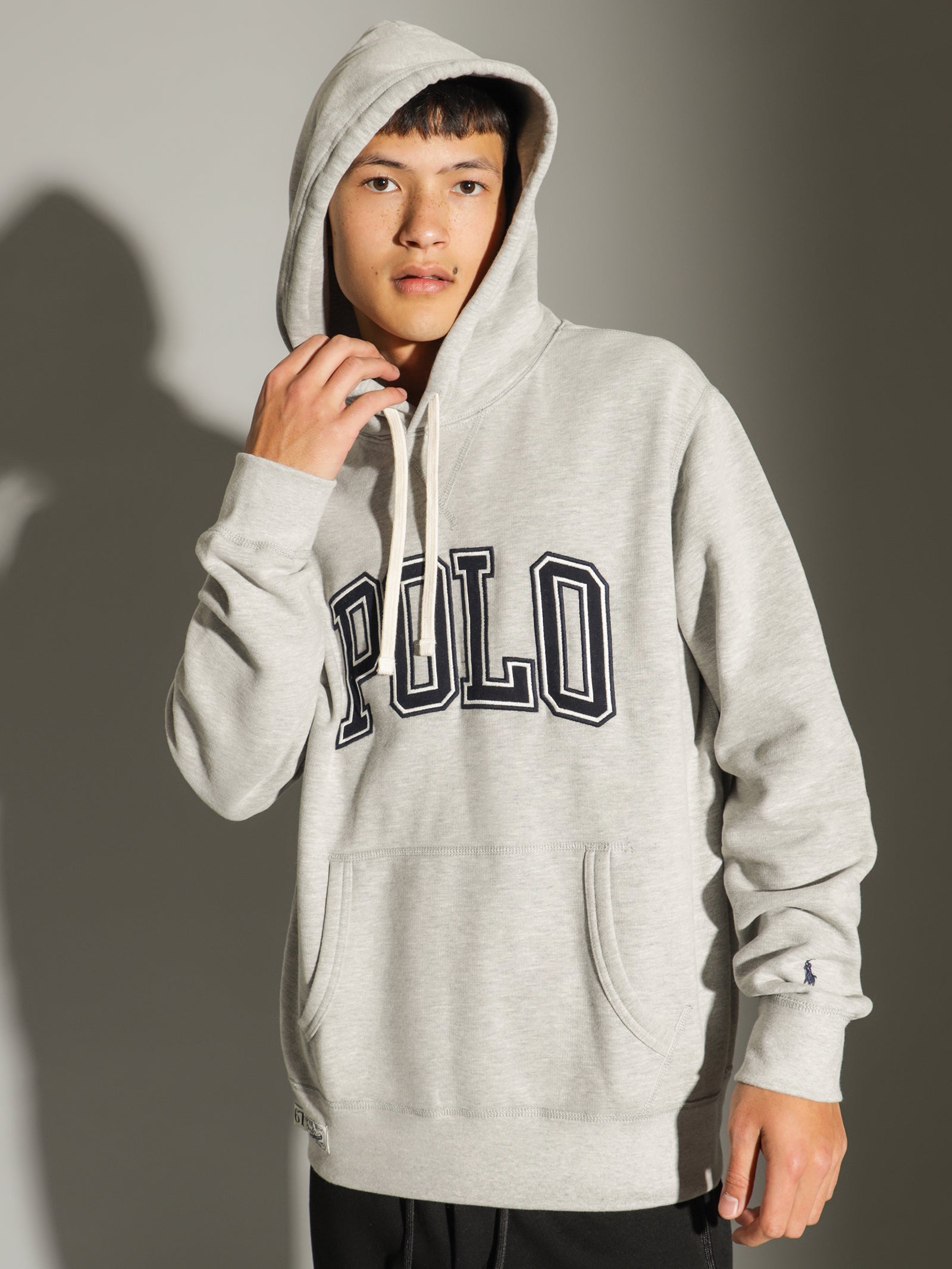 RL Applique Hooded Fleece