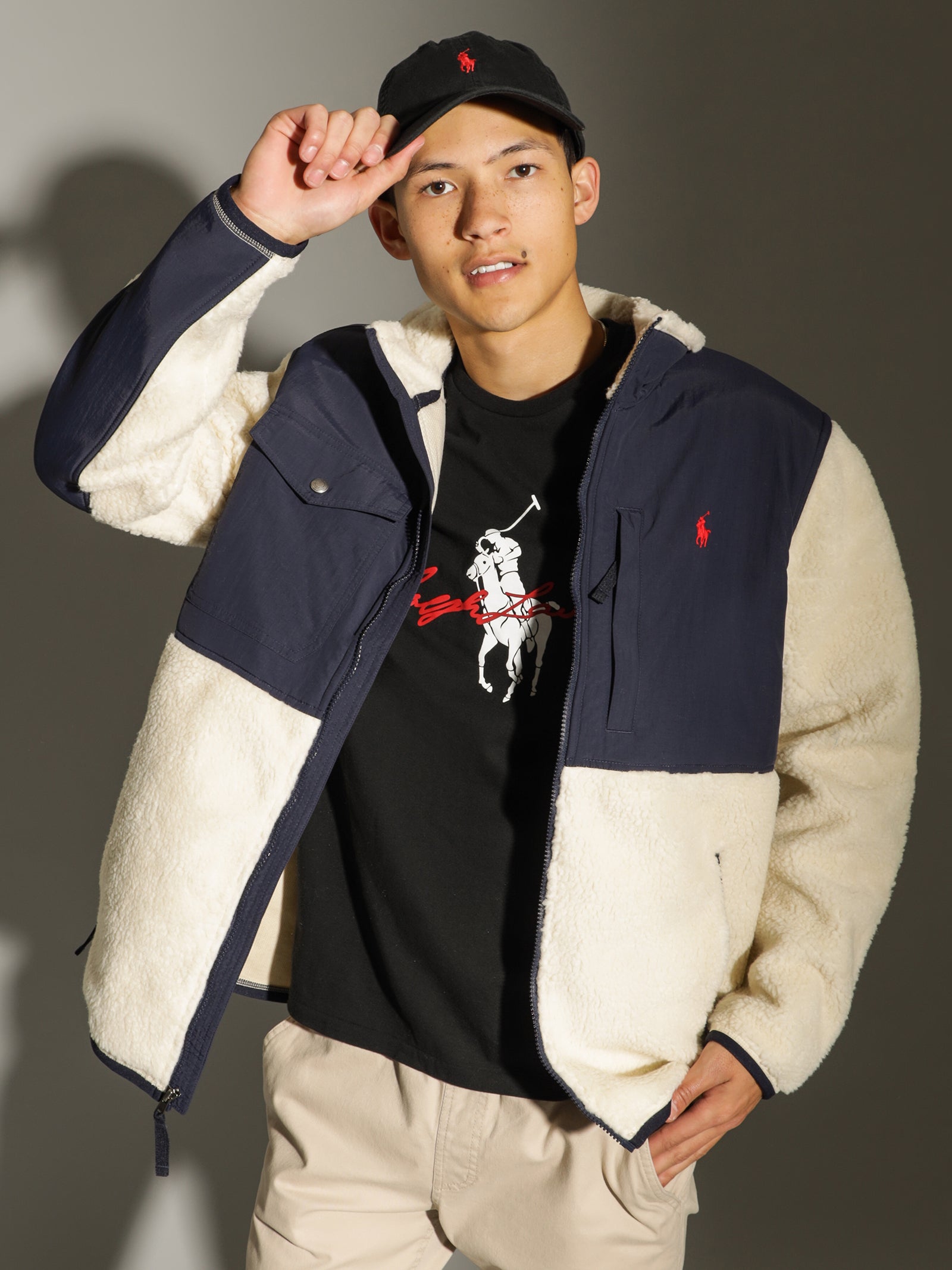 Polo Faux Shearling Jacket