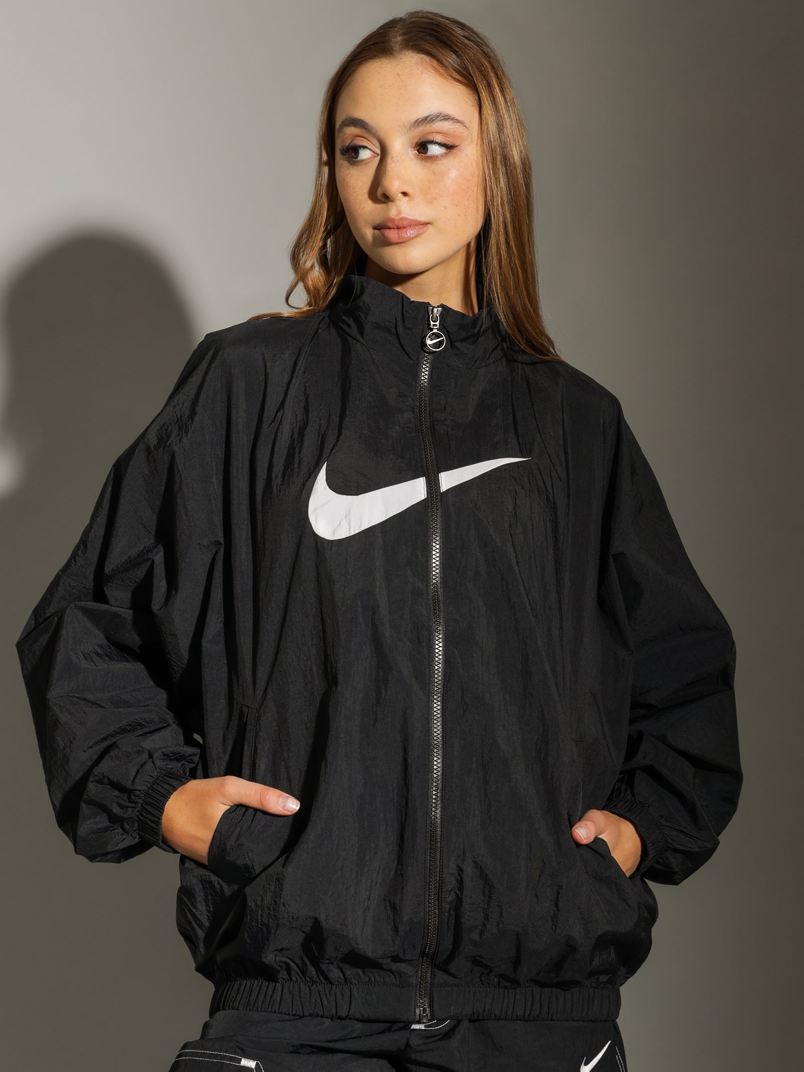 Sportswear Essential Woven Jacket in Black & White - Glue Store