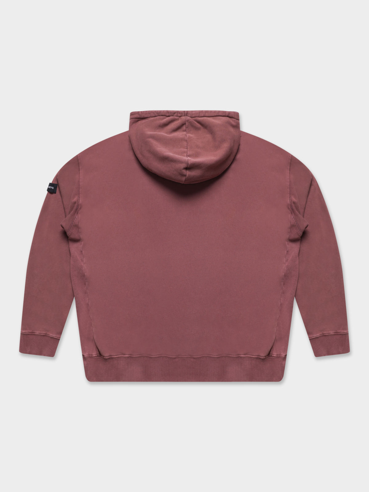 Formation Acid Hood Sweater in Aubergine Red