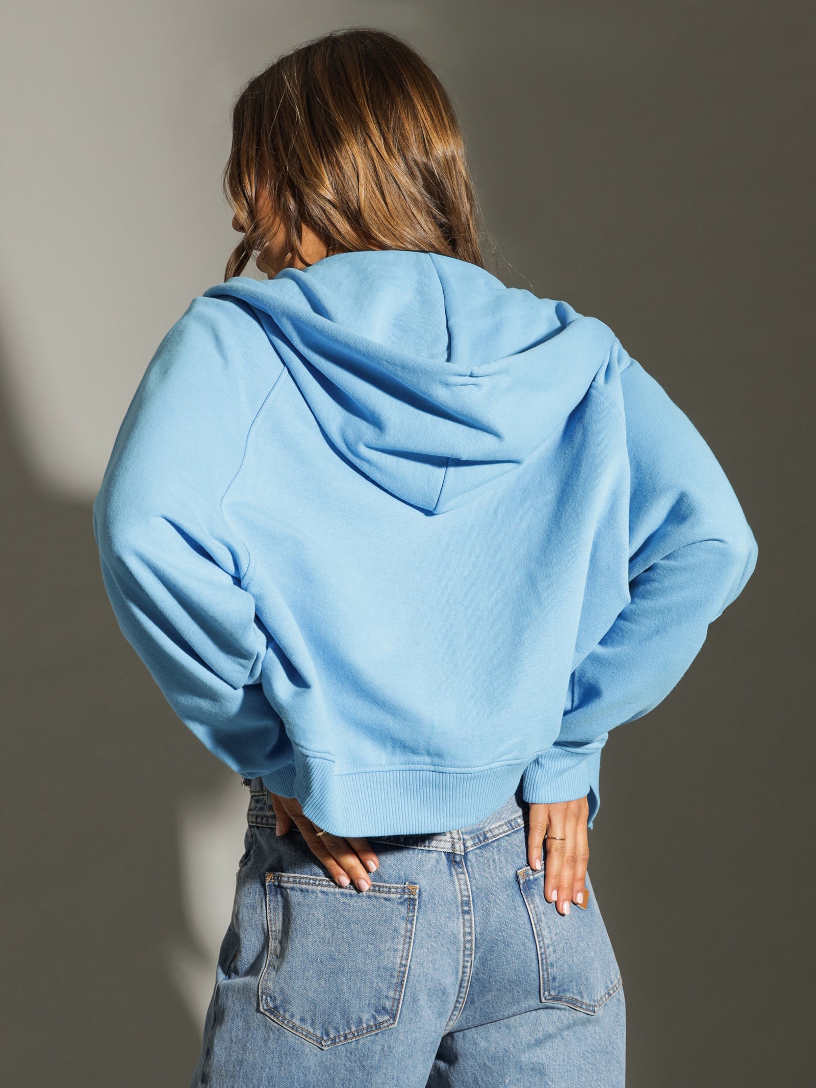 Boxy Signature Zip Hoodie