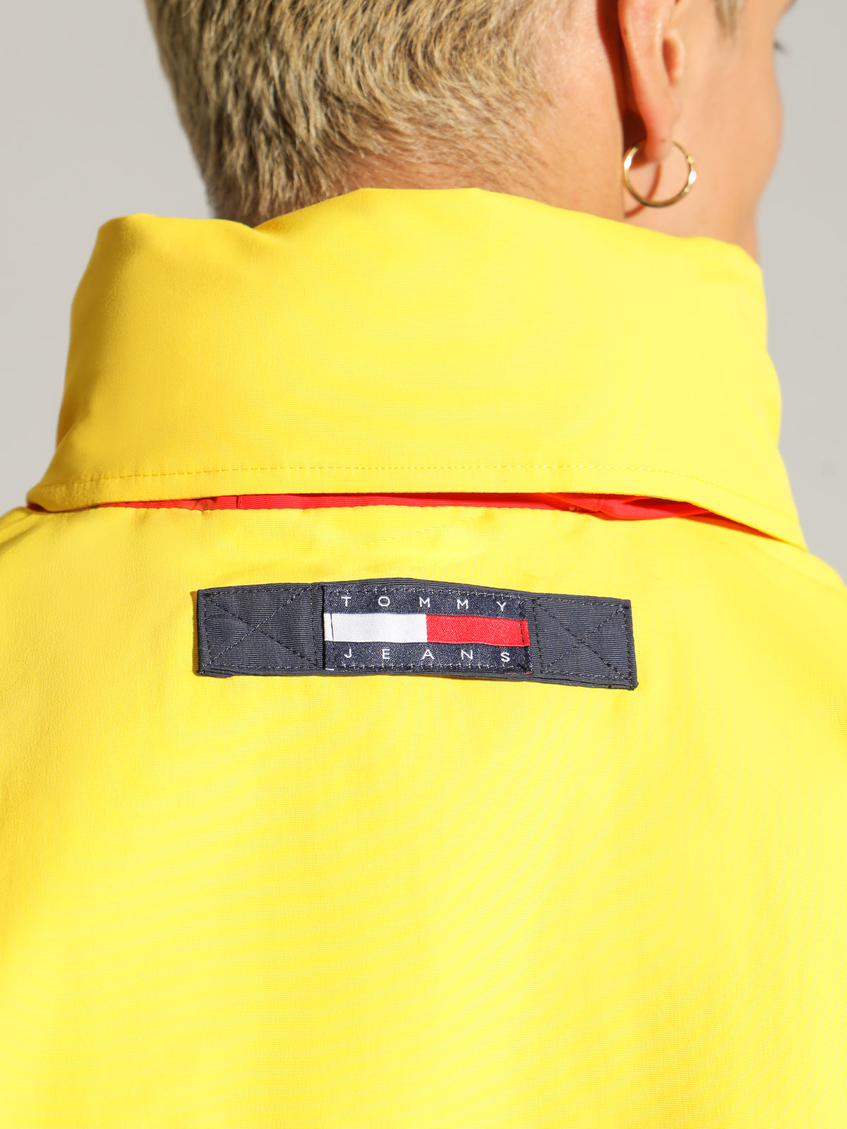 Reversible Archive Chicago Windbreaker in Twilight Navy, Yellow &amp; Red