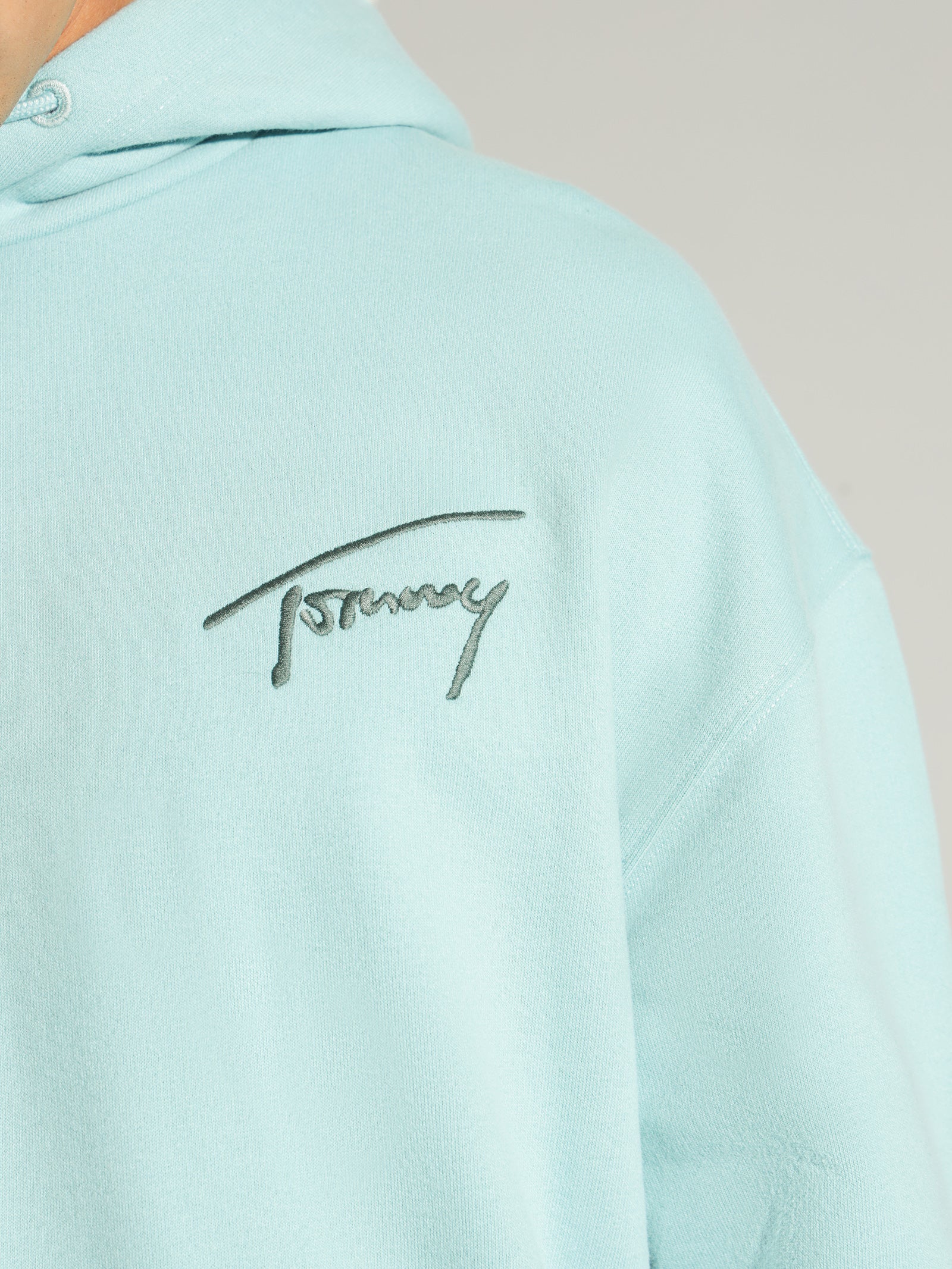 Signature Logo Relaxed Fit Hoodie